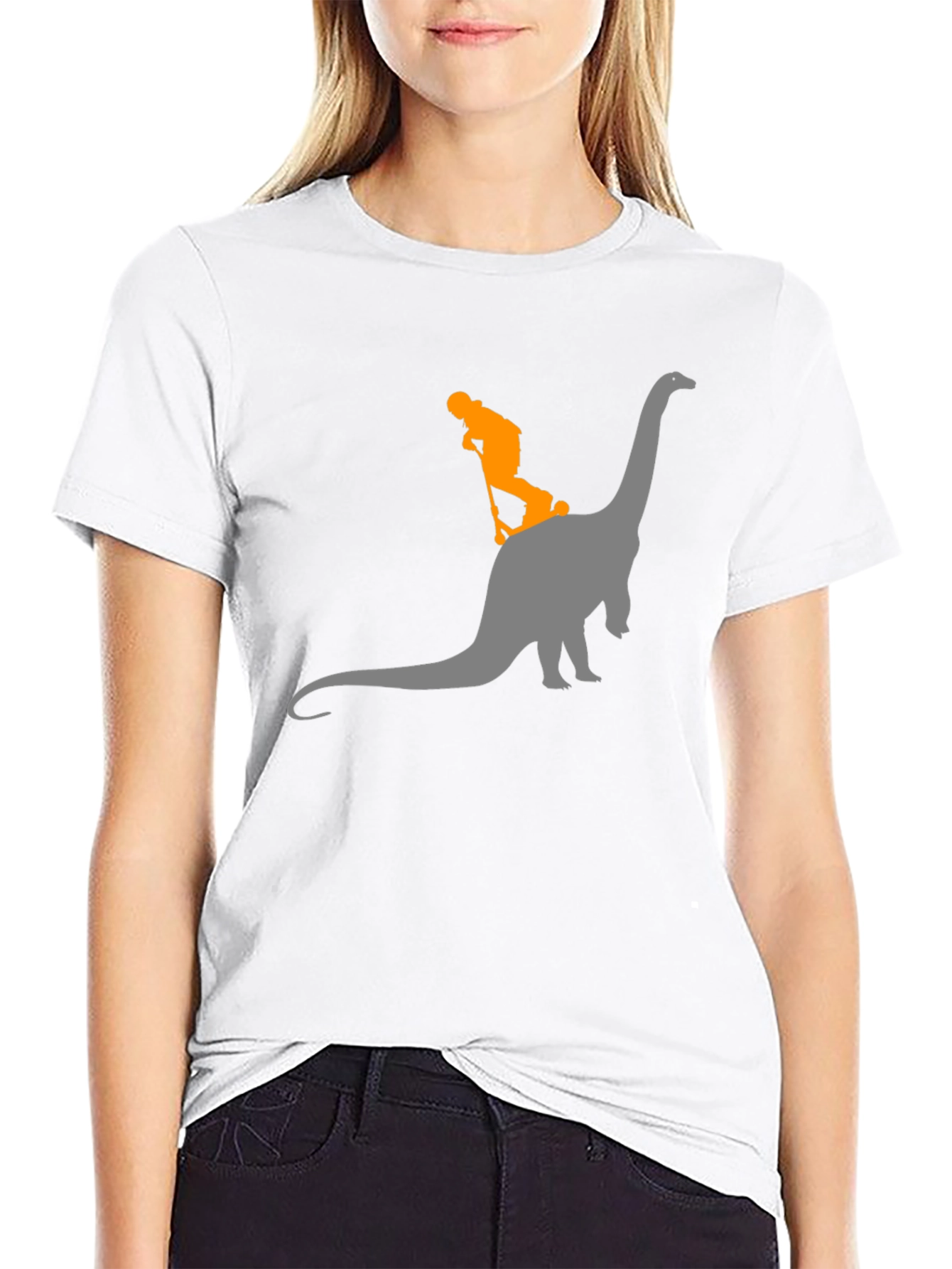 Dino Rider Tee - Black Graphic T-Shirt