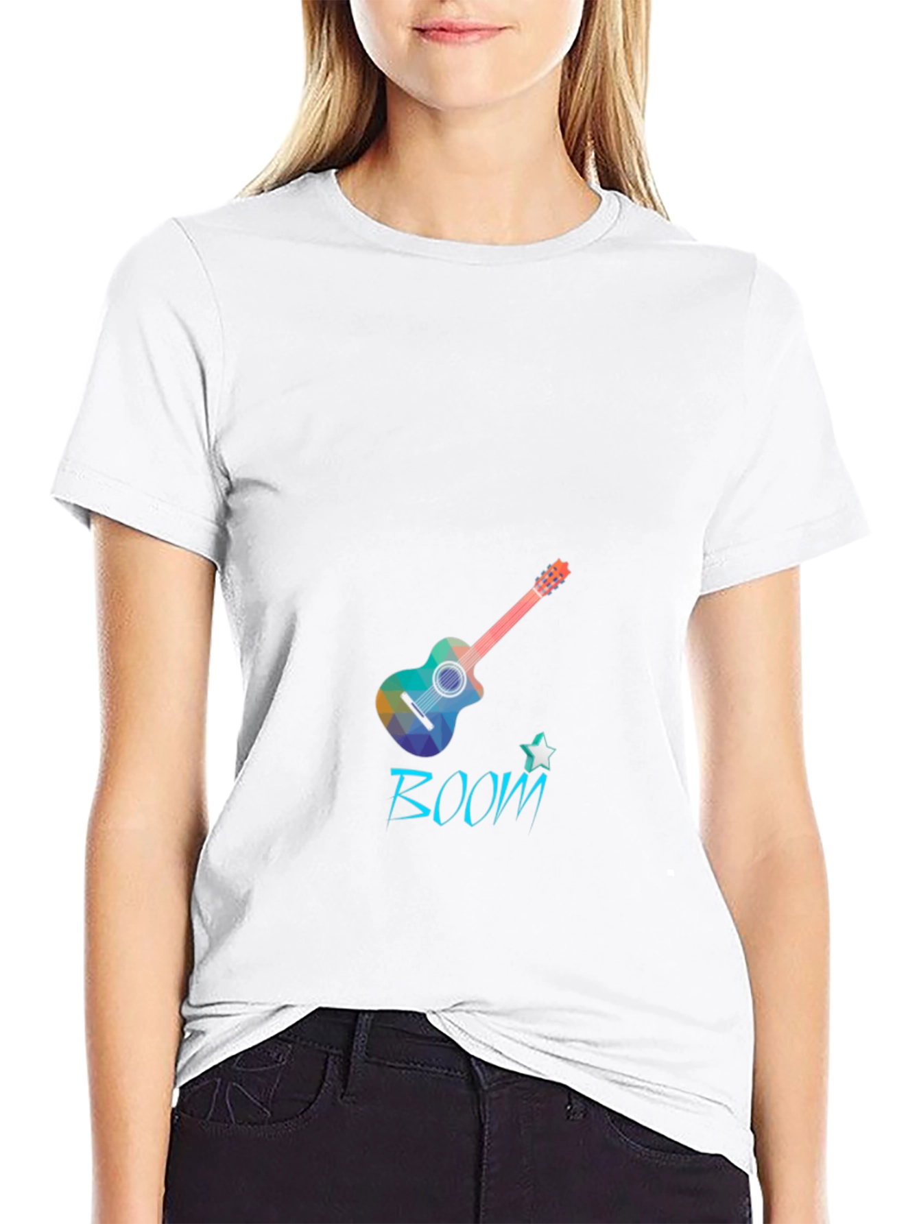 Boom Guitar Black T-Shirt
