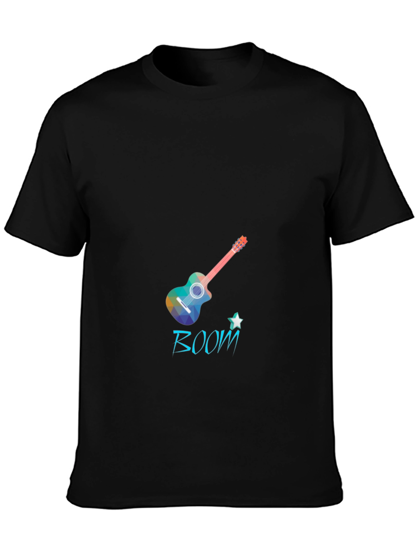 Boom Guitar Black T-Shirt