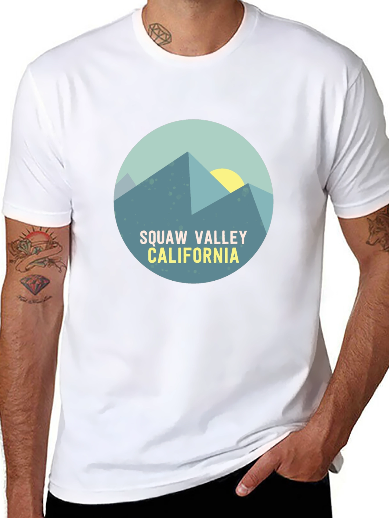 Squaw Valley California Graphic Tee - Black