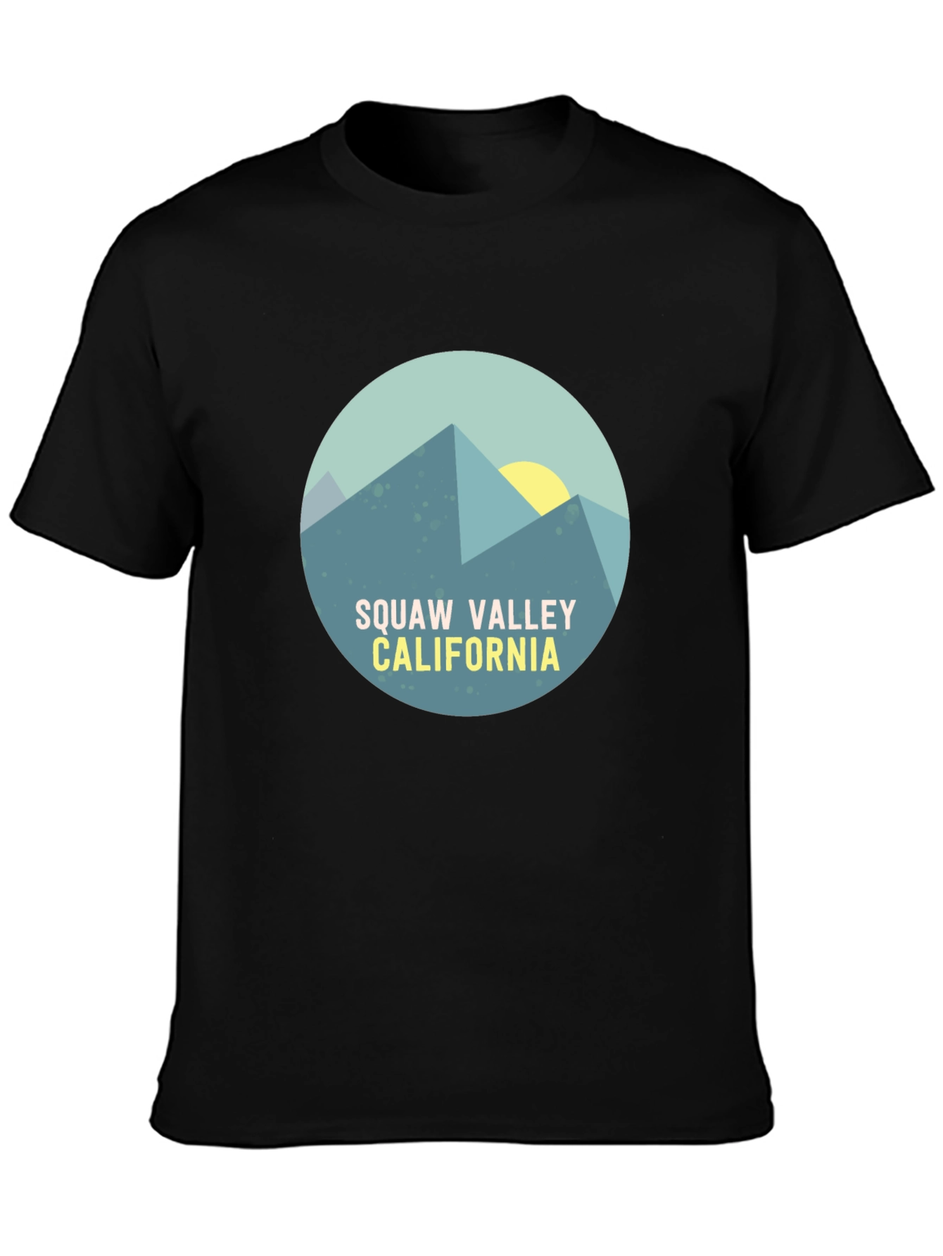 Squaw Valley California Graphic Tee - Black