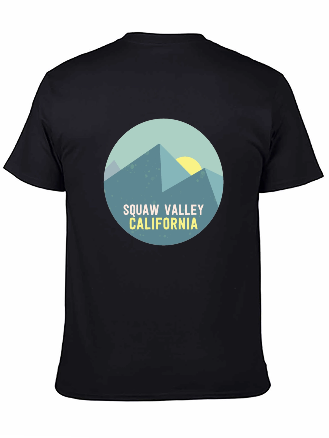Squaw Valley California Graphic Tee - Black