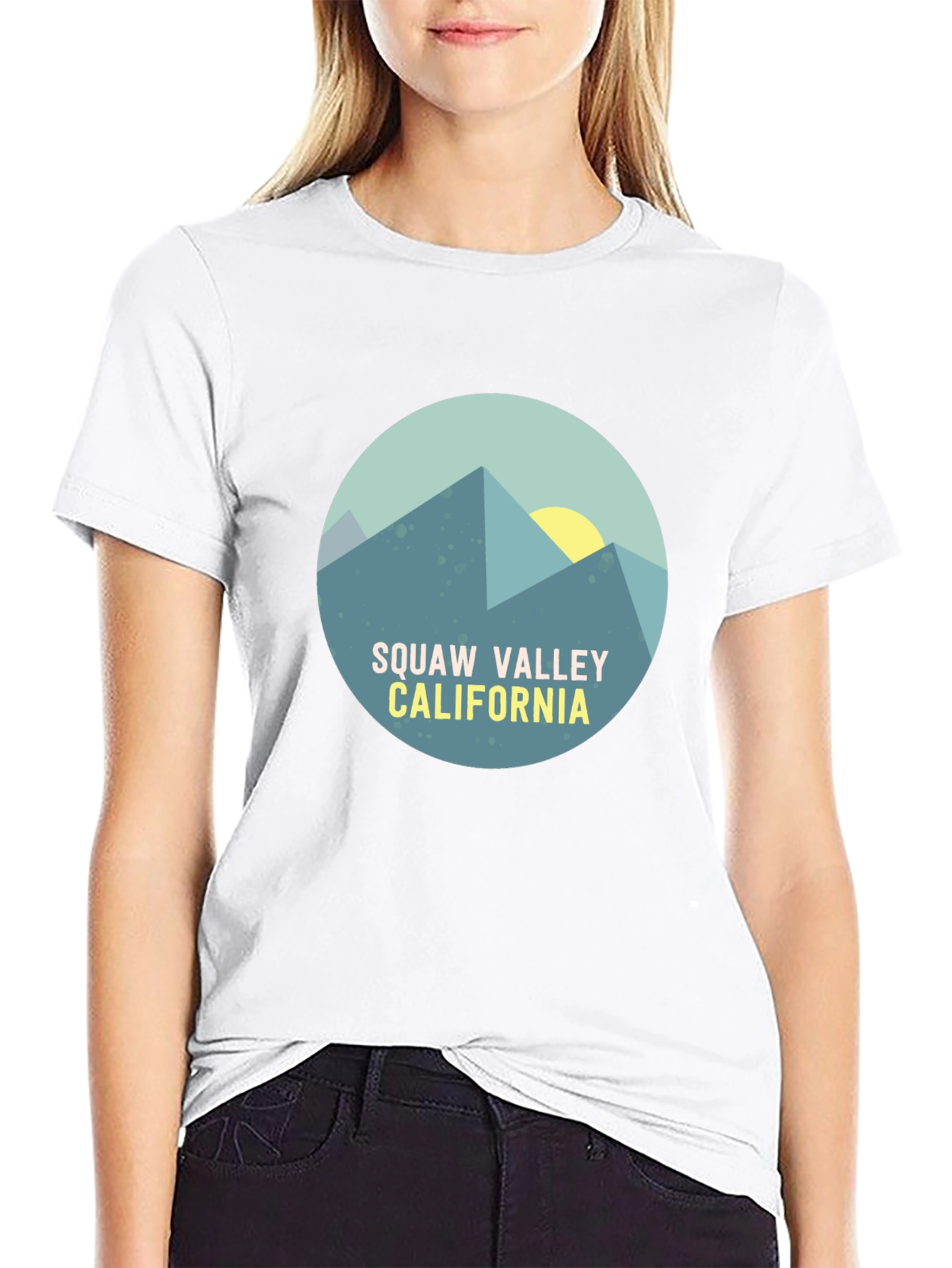 Squaw Valley California Graphic Tee - Black