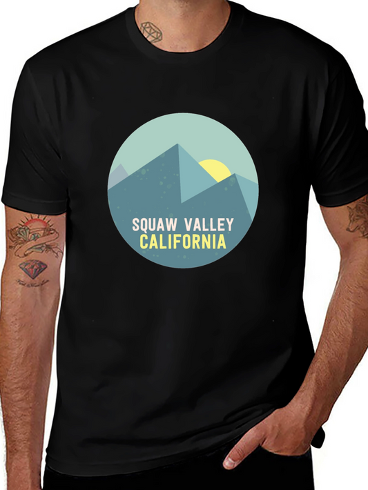 Squaw Valley California Graphic Tee - Black