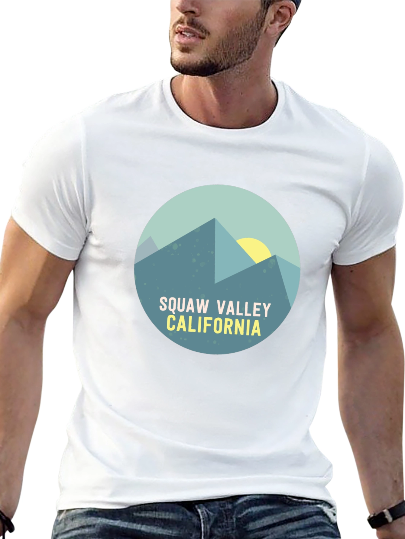 Squaw Valley California Graphic Tee - Black