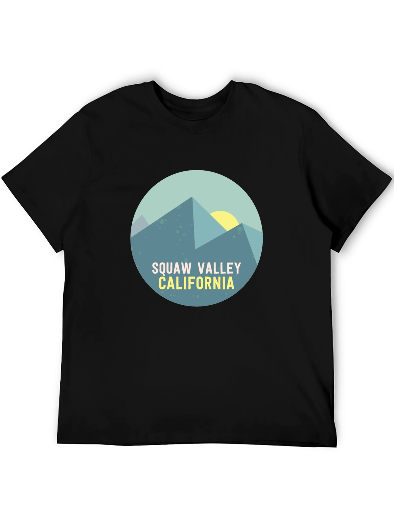 Squaw Valley California Graphic Tee - Black