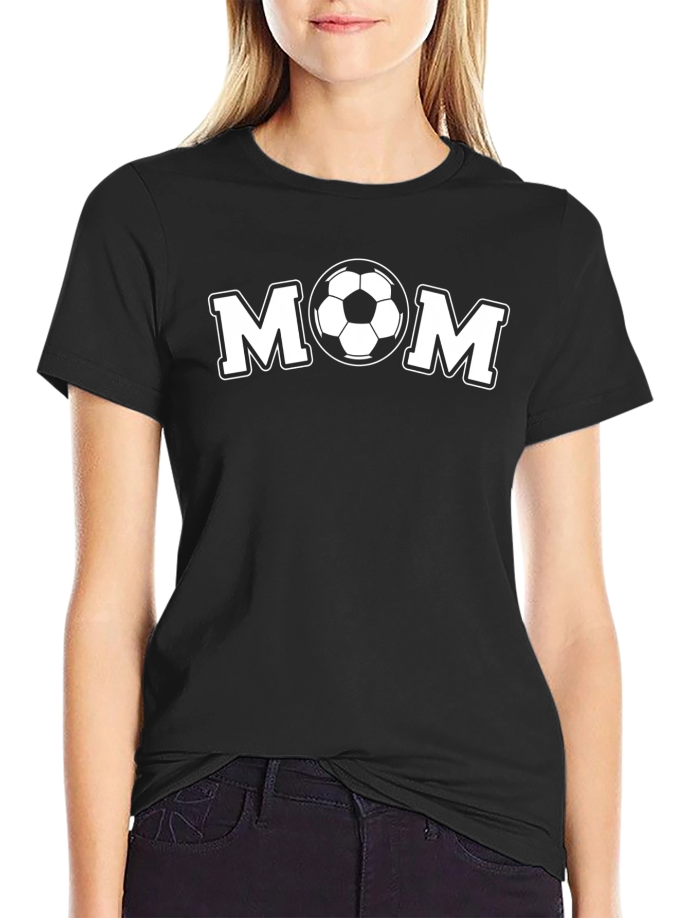 Soccer Mom Graphic T-Shirt - Black