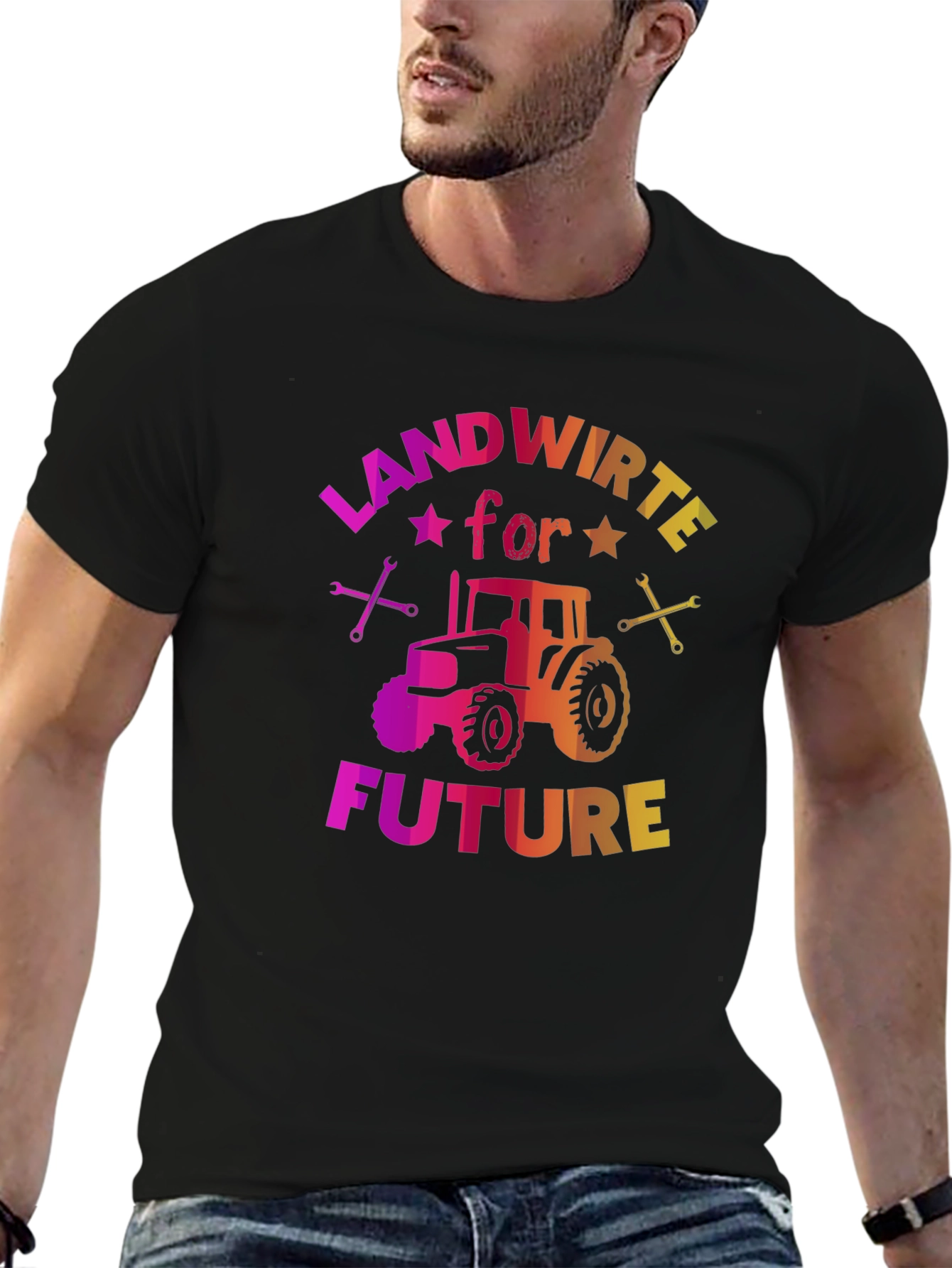 Landwirte for Future Graphic Tee - Black Cotton