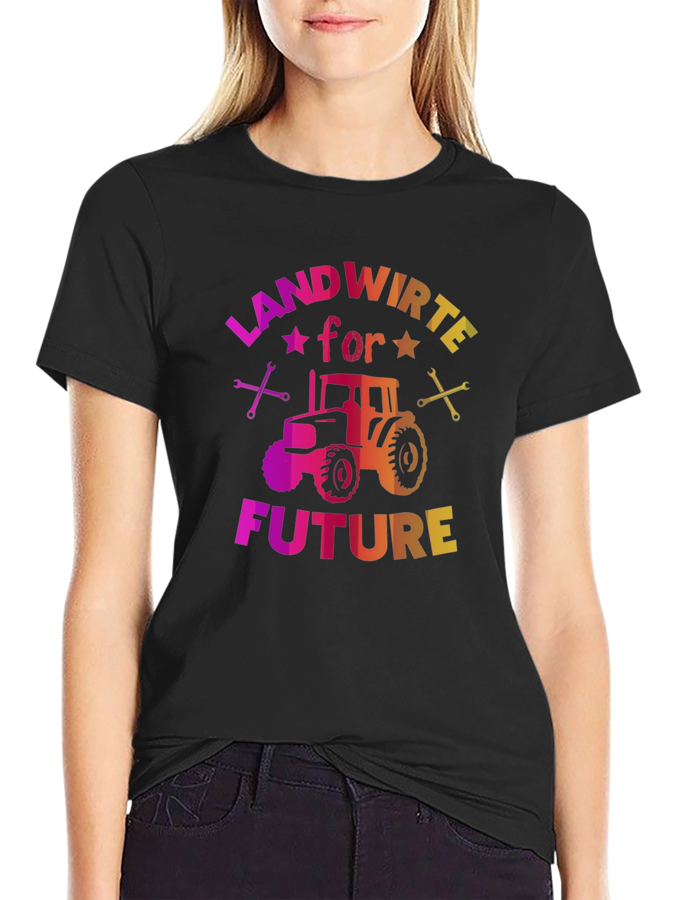 Landwirte for Future Graphic Tee - Black Cotton