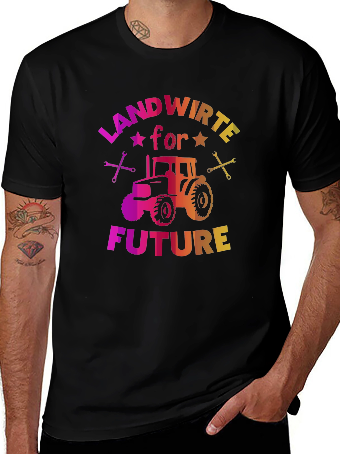 Landwirte for Future Graphic Tee - Black Cotton