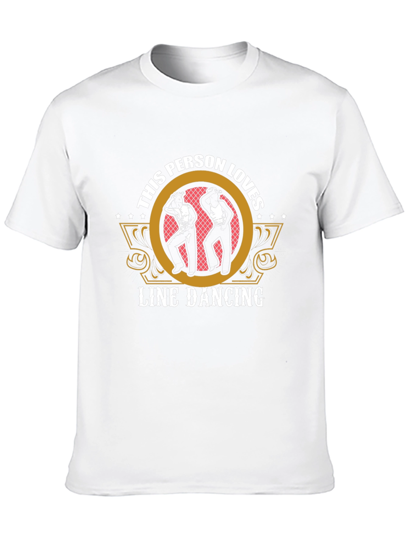 Line Dancing Enthusiast Graphic Tee - Black