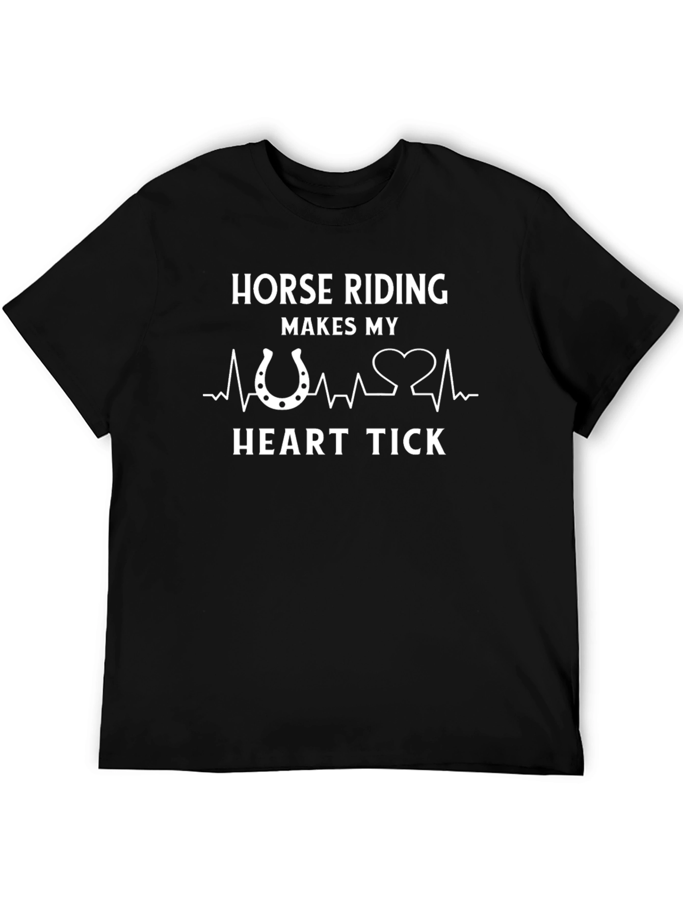 Horse Riding Heart Tick T-Shirt