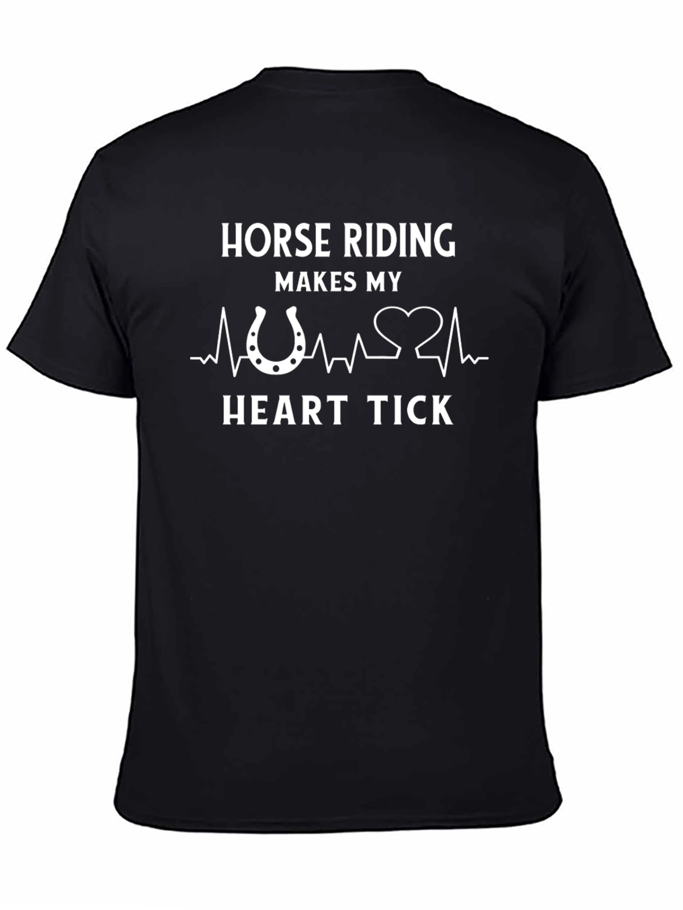 Horse Riding Heart Tick T-Shirt