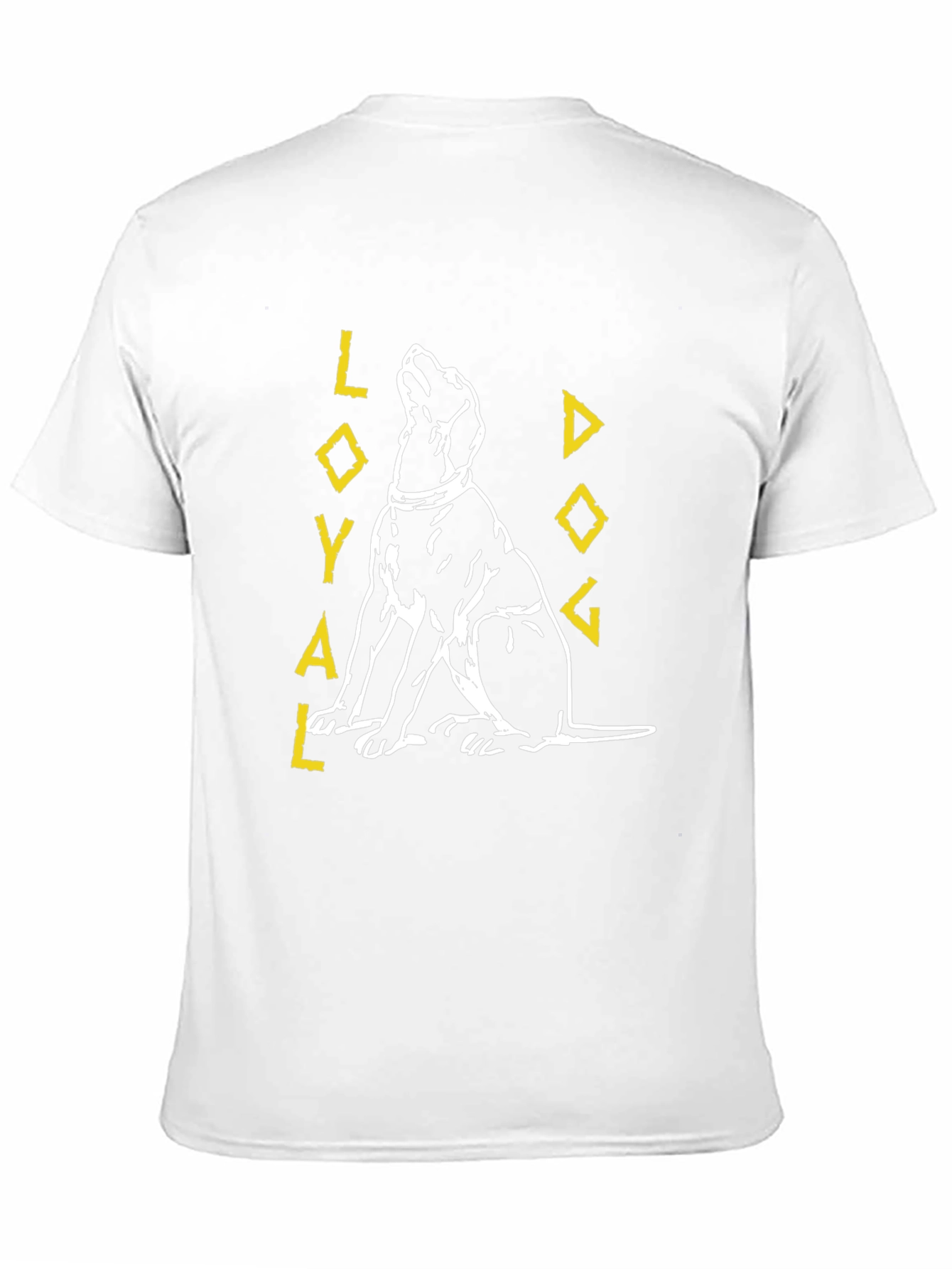 Loyal Dog Graphic Tee - Black Cotton T-Shirt