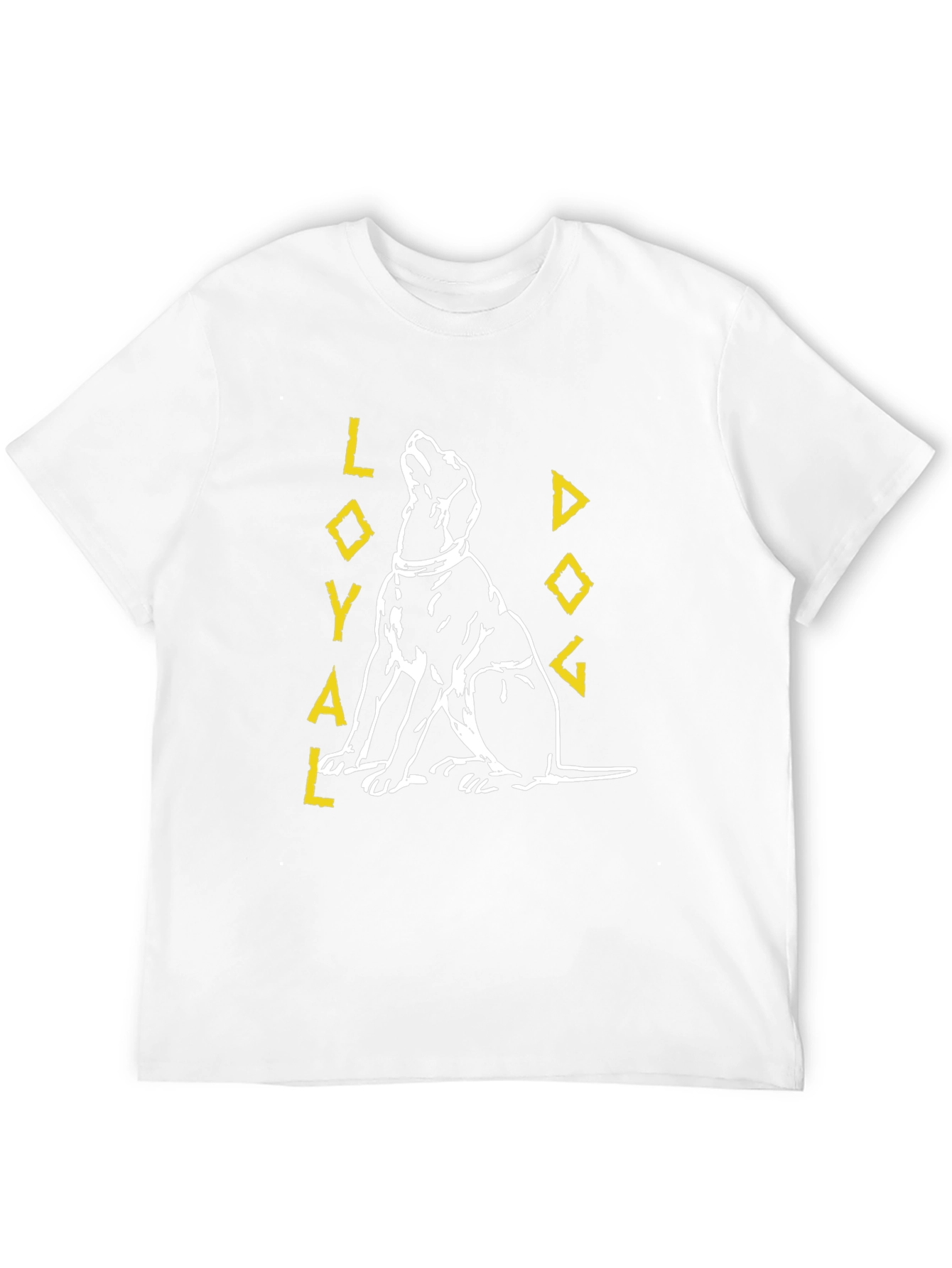 Loyal Dog Graphic Tee - Black Cotton T-Shirt