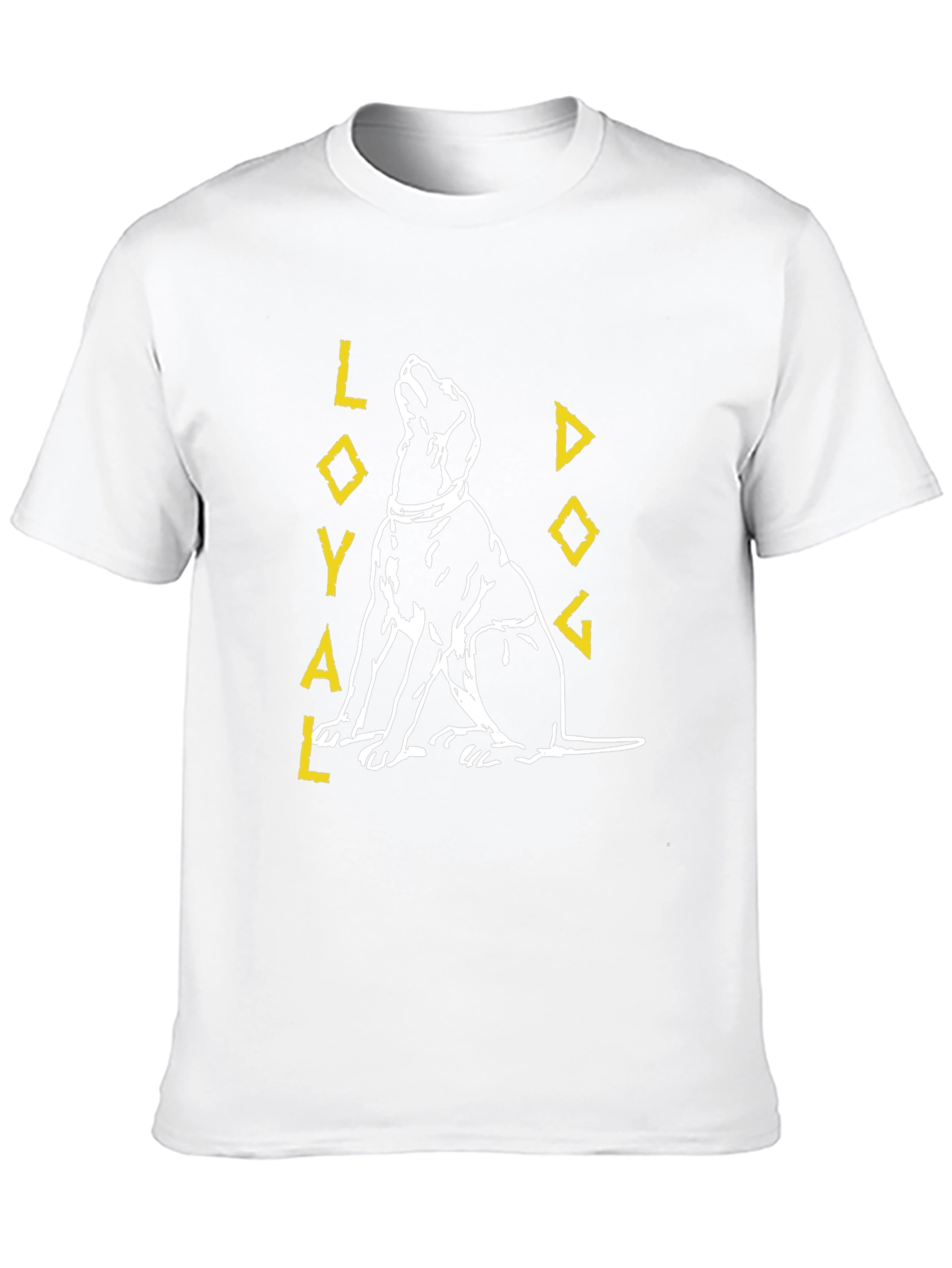 Loyal Dog Graphic Tee - Black Cotton T-Shirt