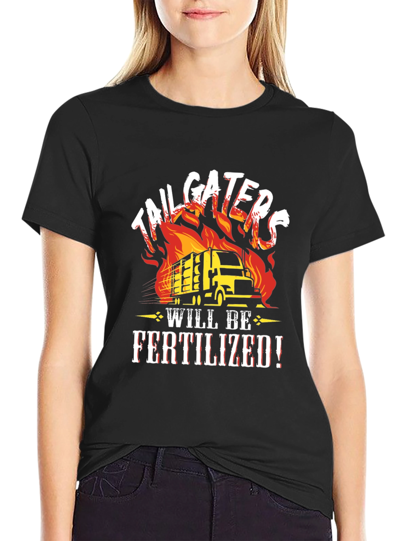 Tailgaters Fertilized Black Graphic Tee