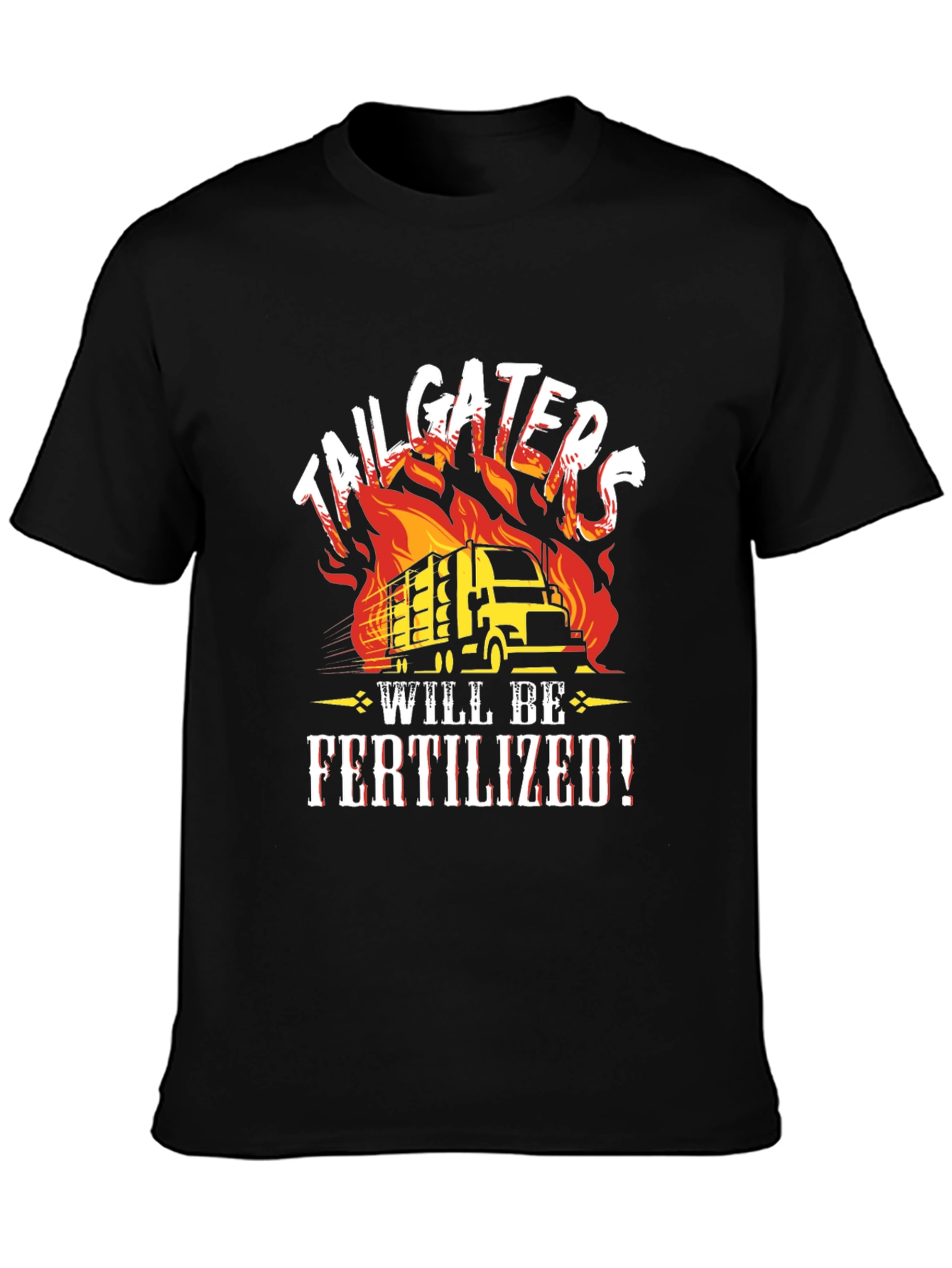 Tailgaters Fertilized Black Graphic Tee