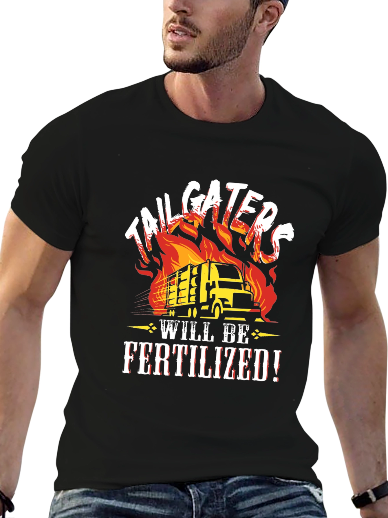 Tailgaters Fertilized Black Graphic Tee