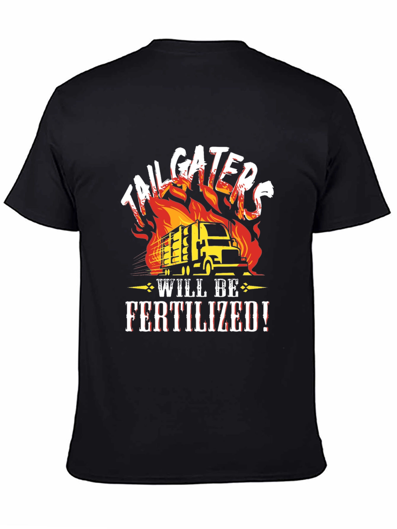 Tailgaters Fertilized Black Graphic Tee