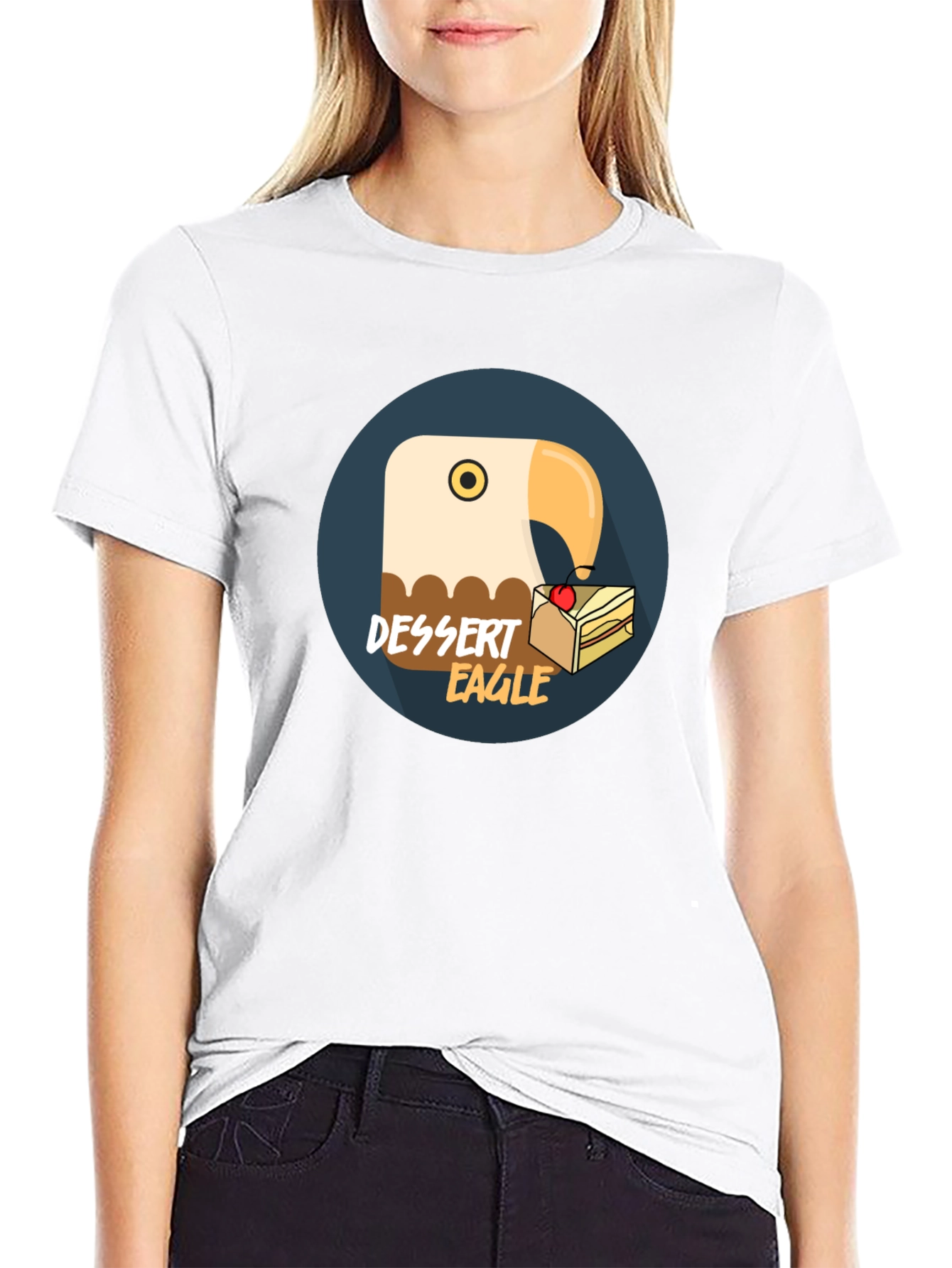 Dessert Eagle T-Shirt - Funny Pun Tee
