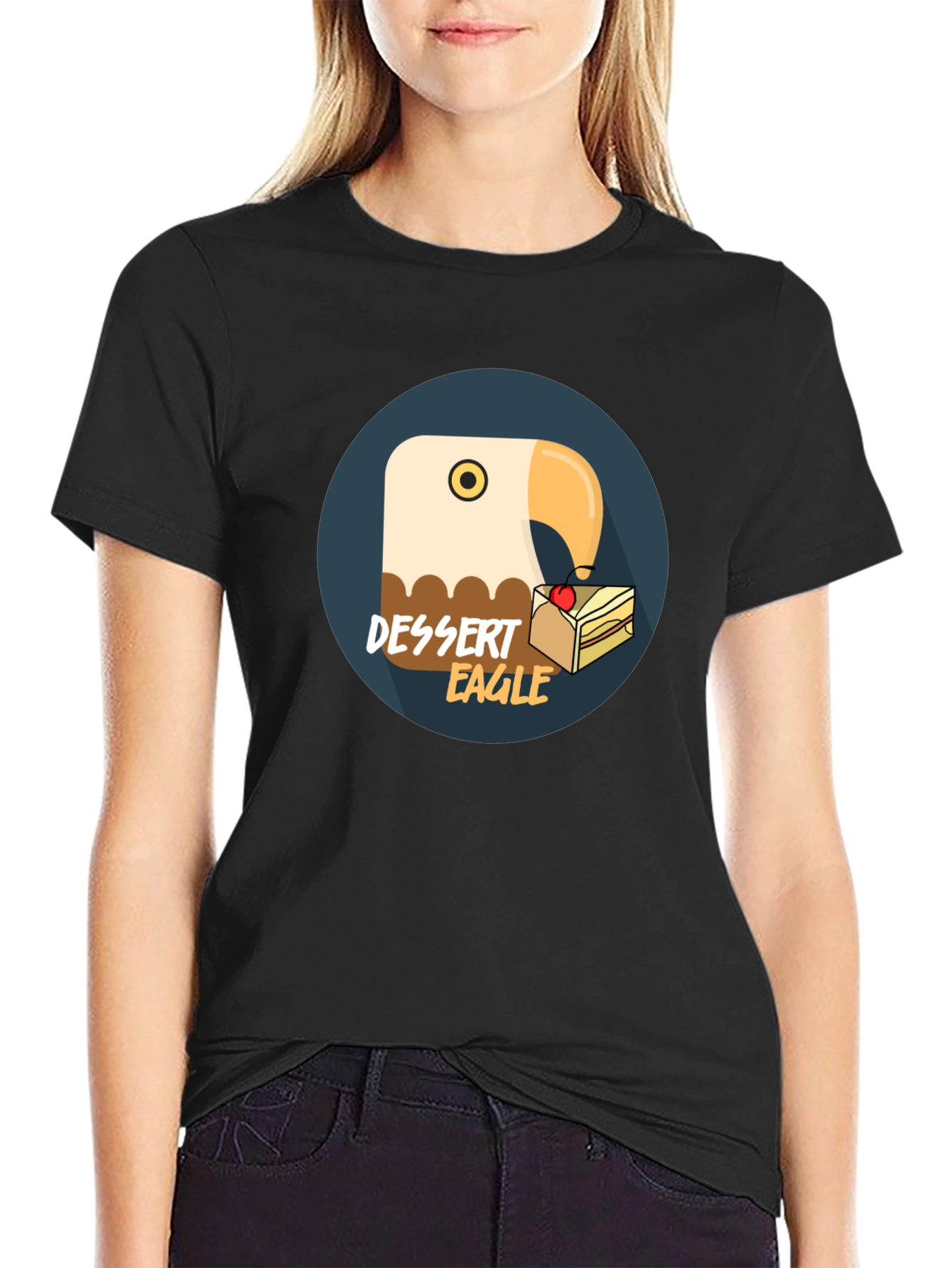 Dessert Eagle T-Shirt - Funny Pun Tee