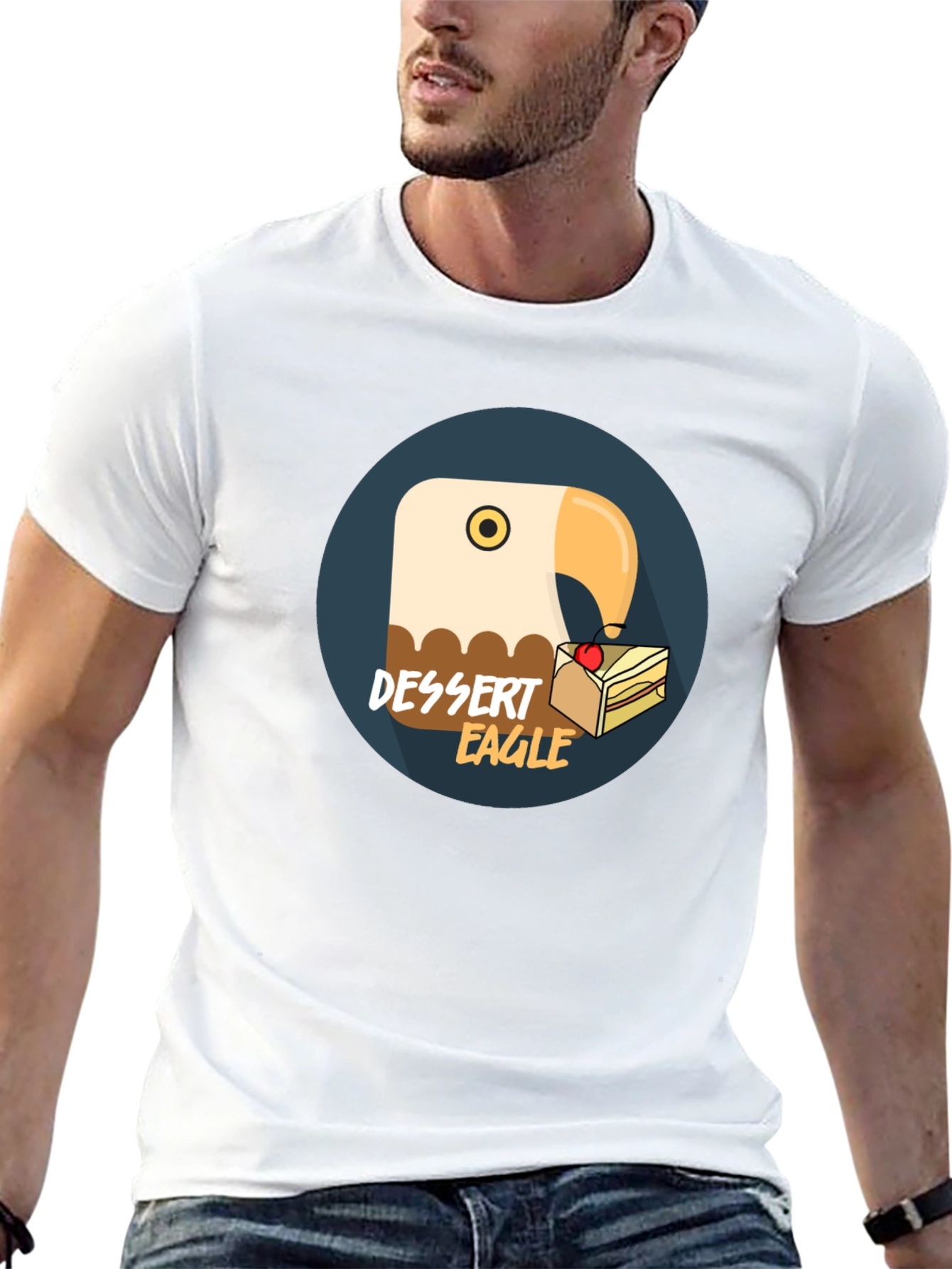 Dessert Eagle T-Shirt - Funny Pun Tee