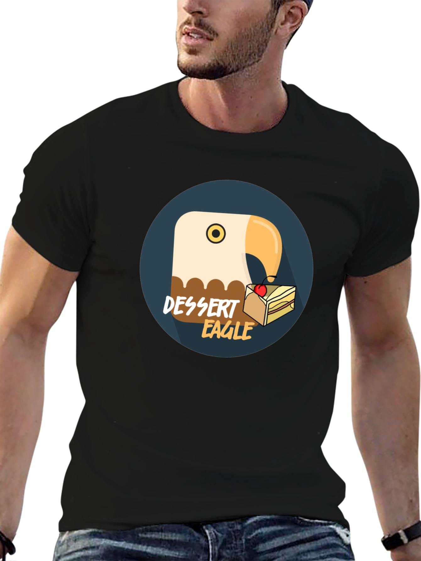 Dessert Eagle T-Shirt - Funny Pun Tee