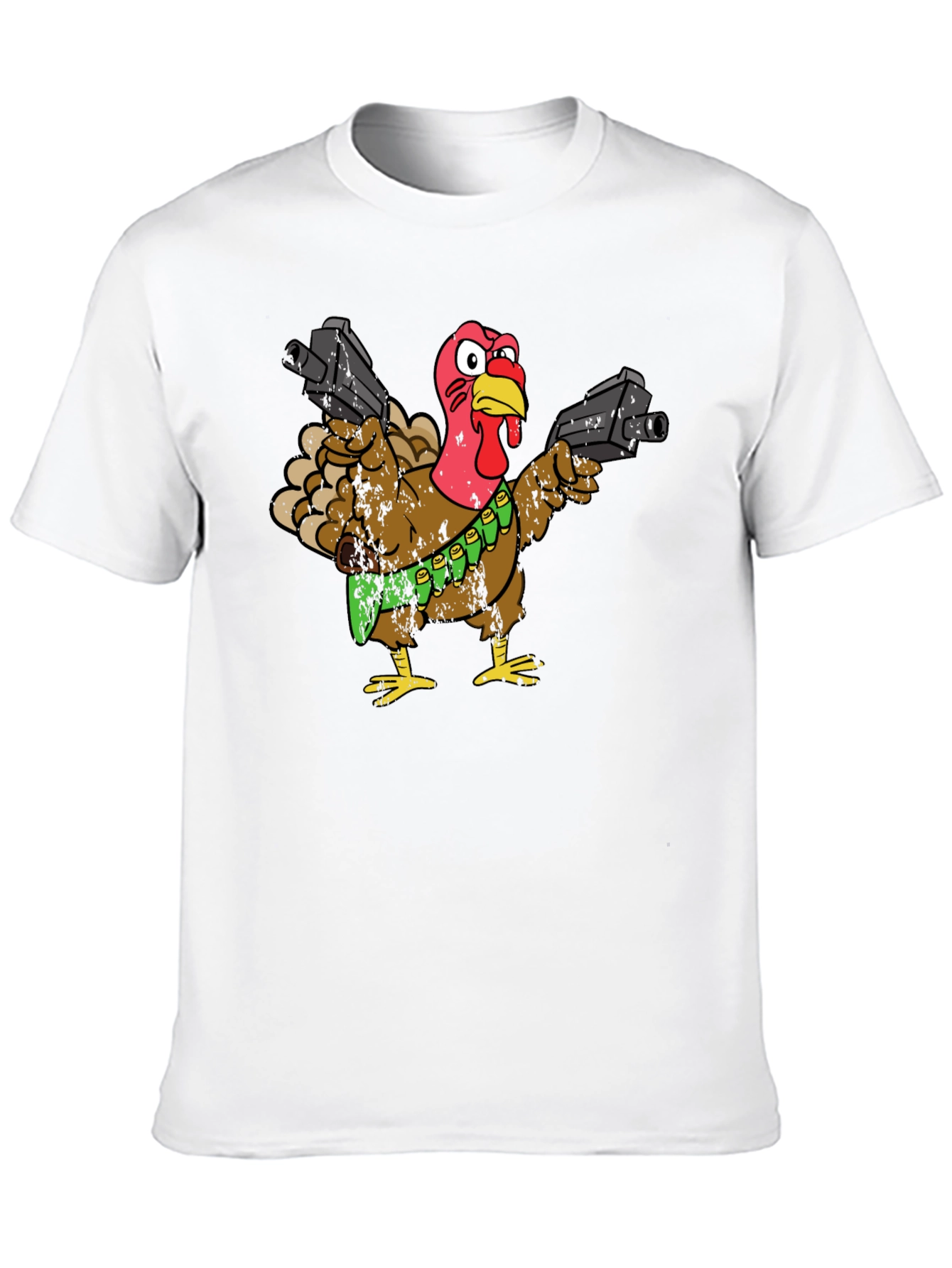 Armed Turkey T-Shirt - Thanksgiving Humor Tee