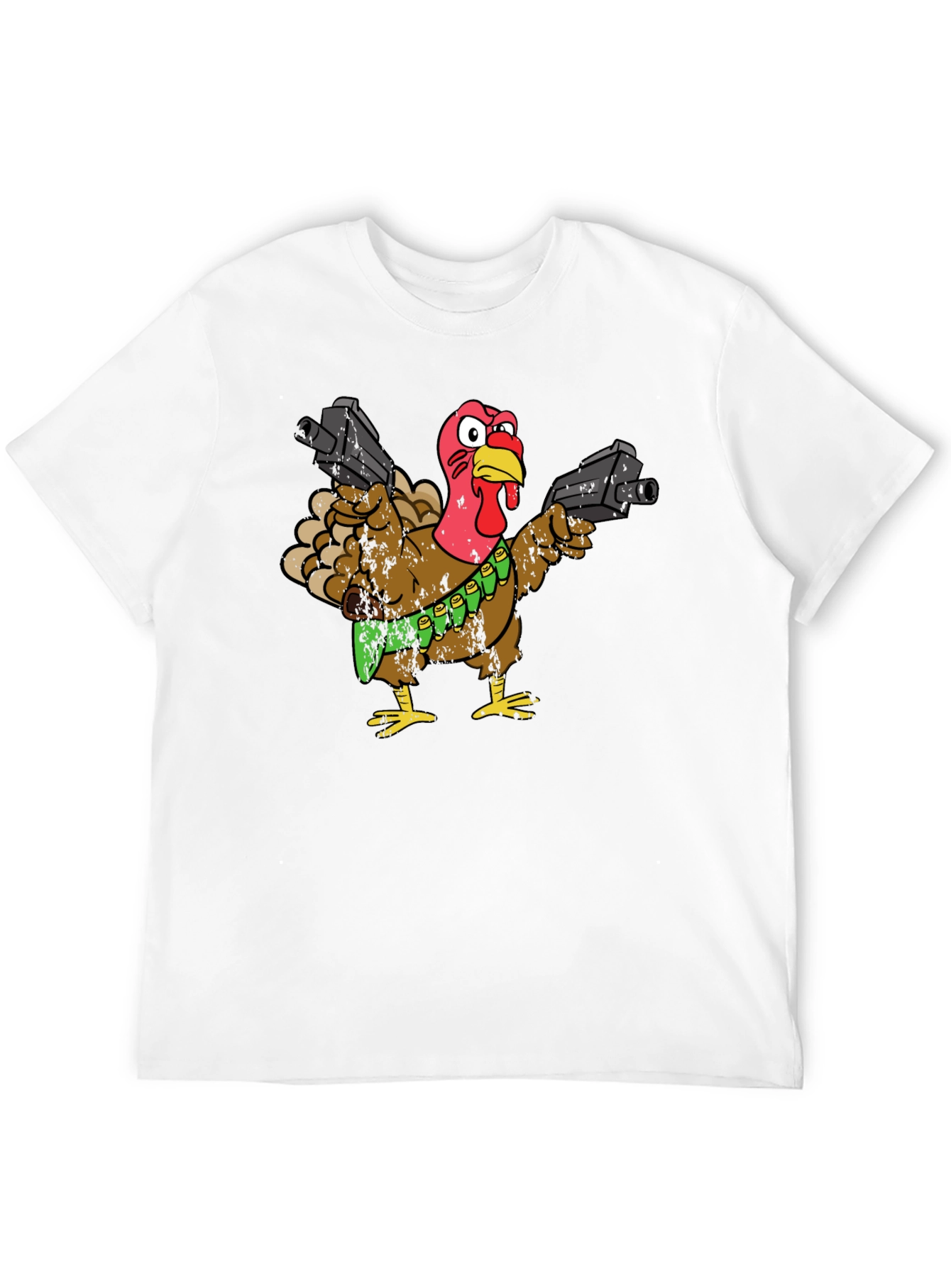 Armed Turkey T-Shirt - Thanksgiving Humor Tee