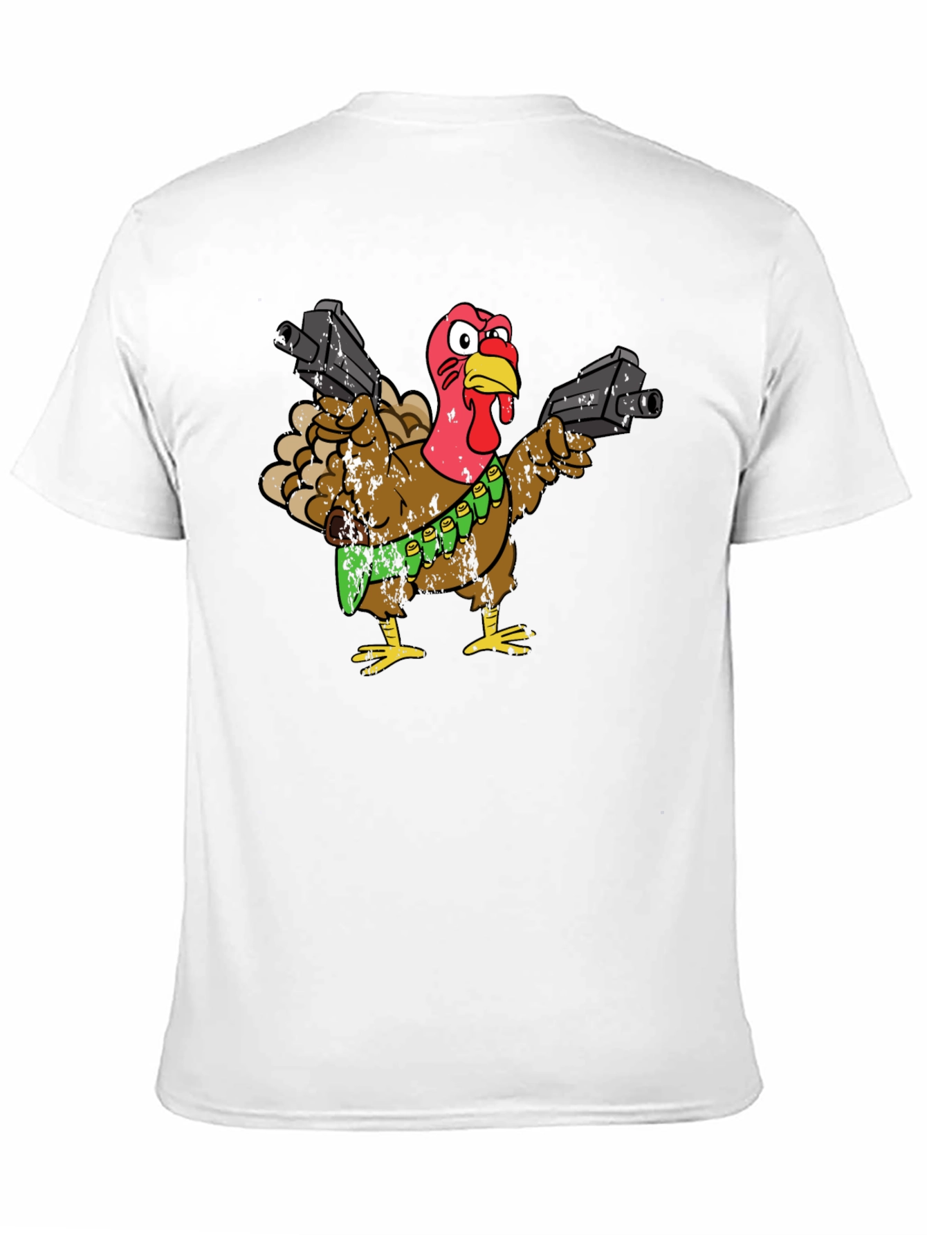 Armed Turkey T-Shirt - Thanksgiving Humor Tee