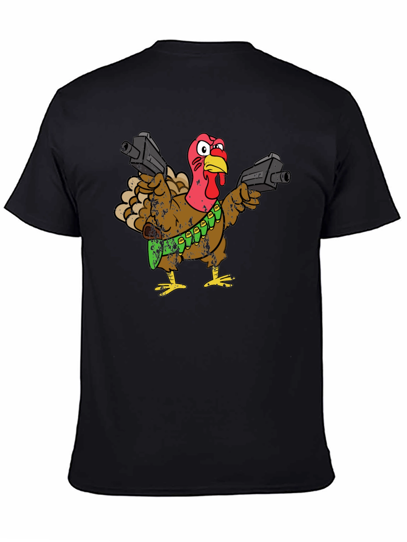 Armed Turkey T-Shirt - Thanksgiving Humor Tee