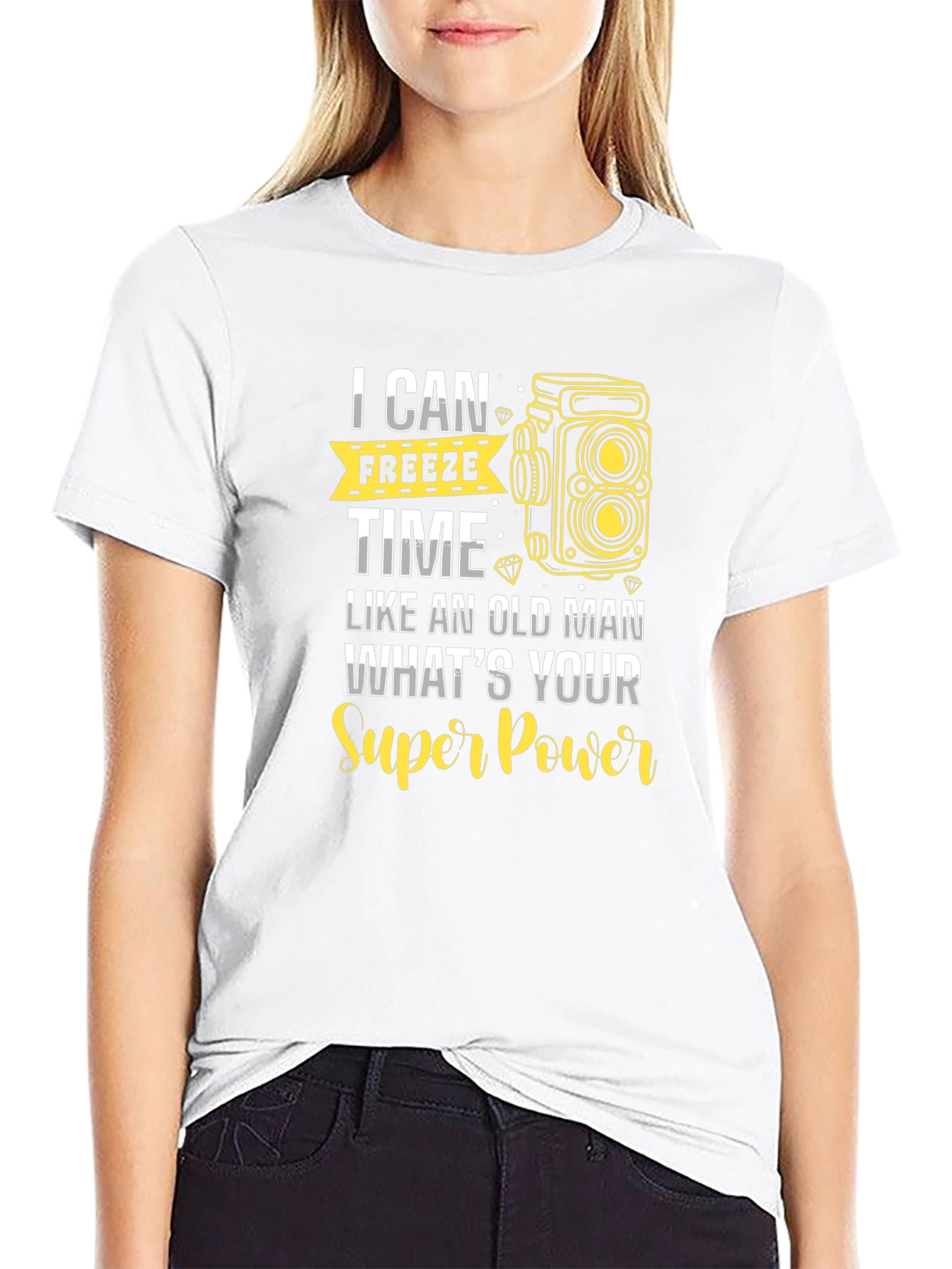 Freeze Time T-Shirt - Camera Graphic Tee