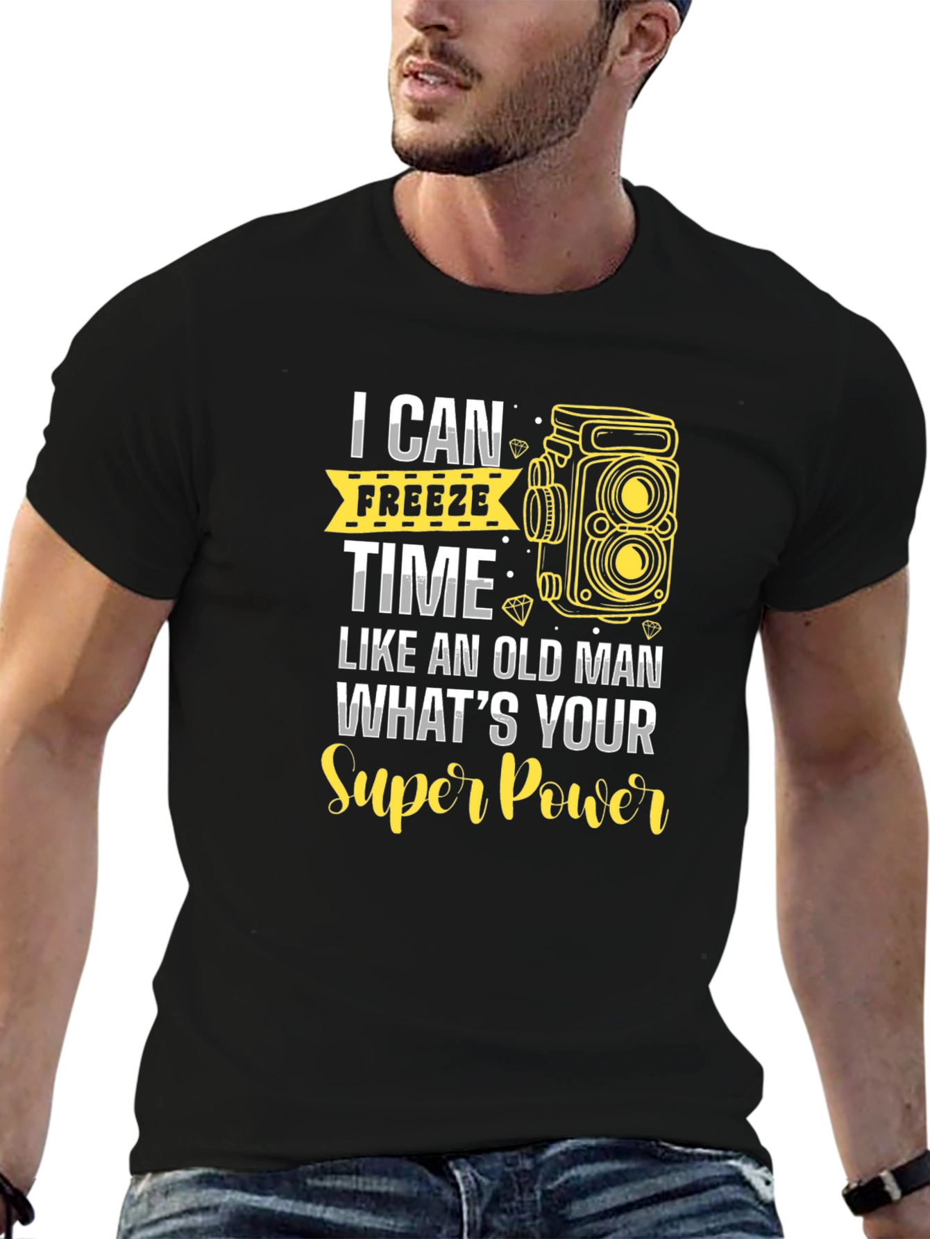 Freeze Time T-Shirt - Camera Graphic Tee