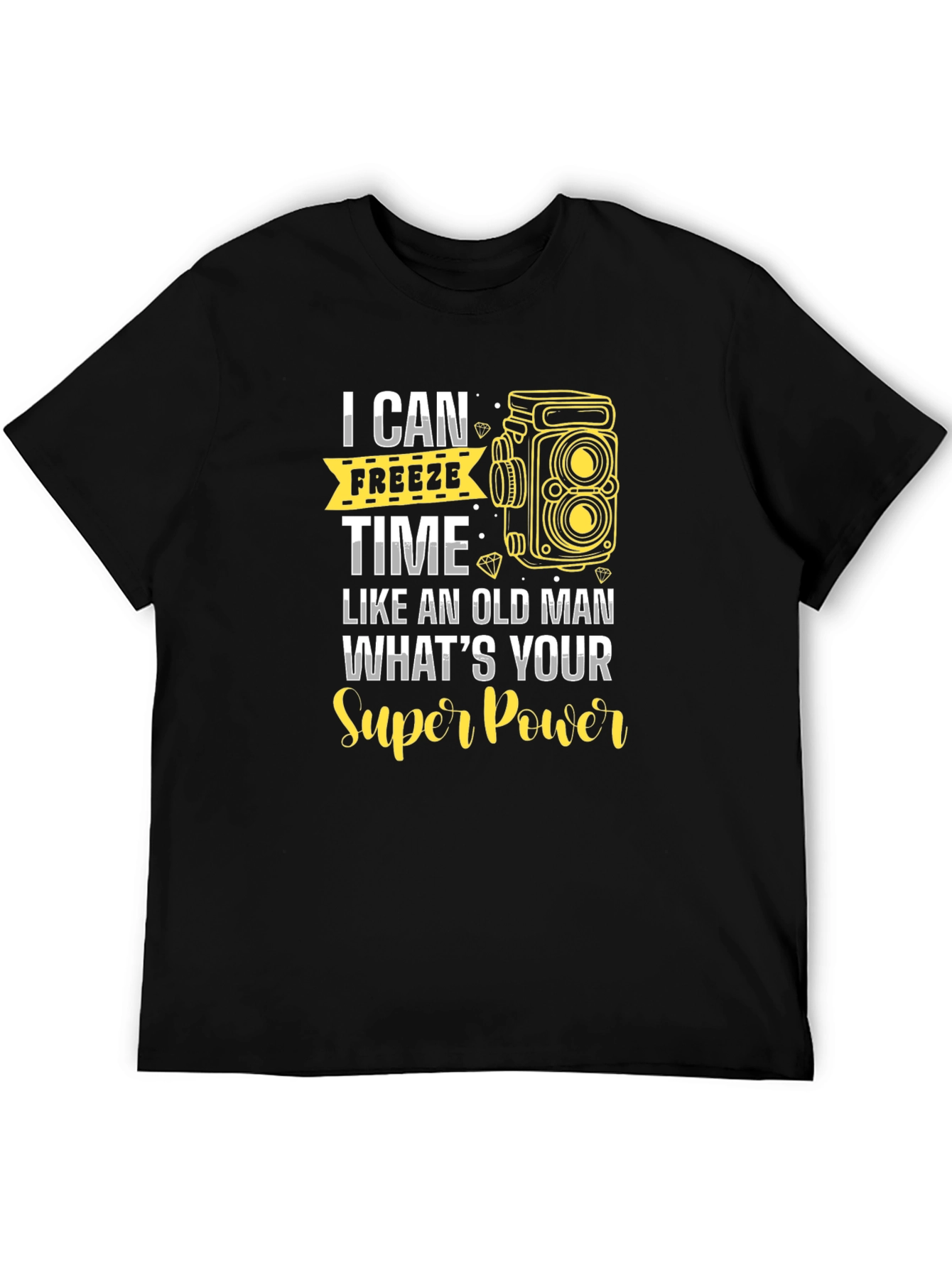 Freeze Time T-Shirt - Camera Graphic Tee