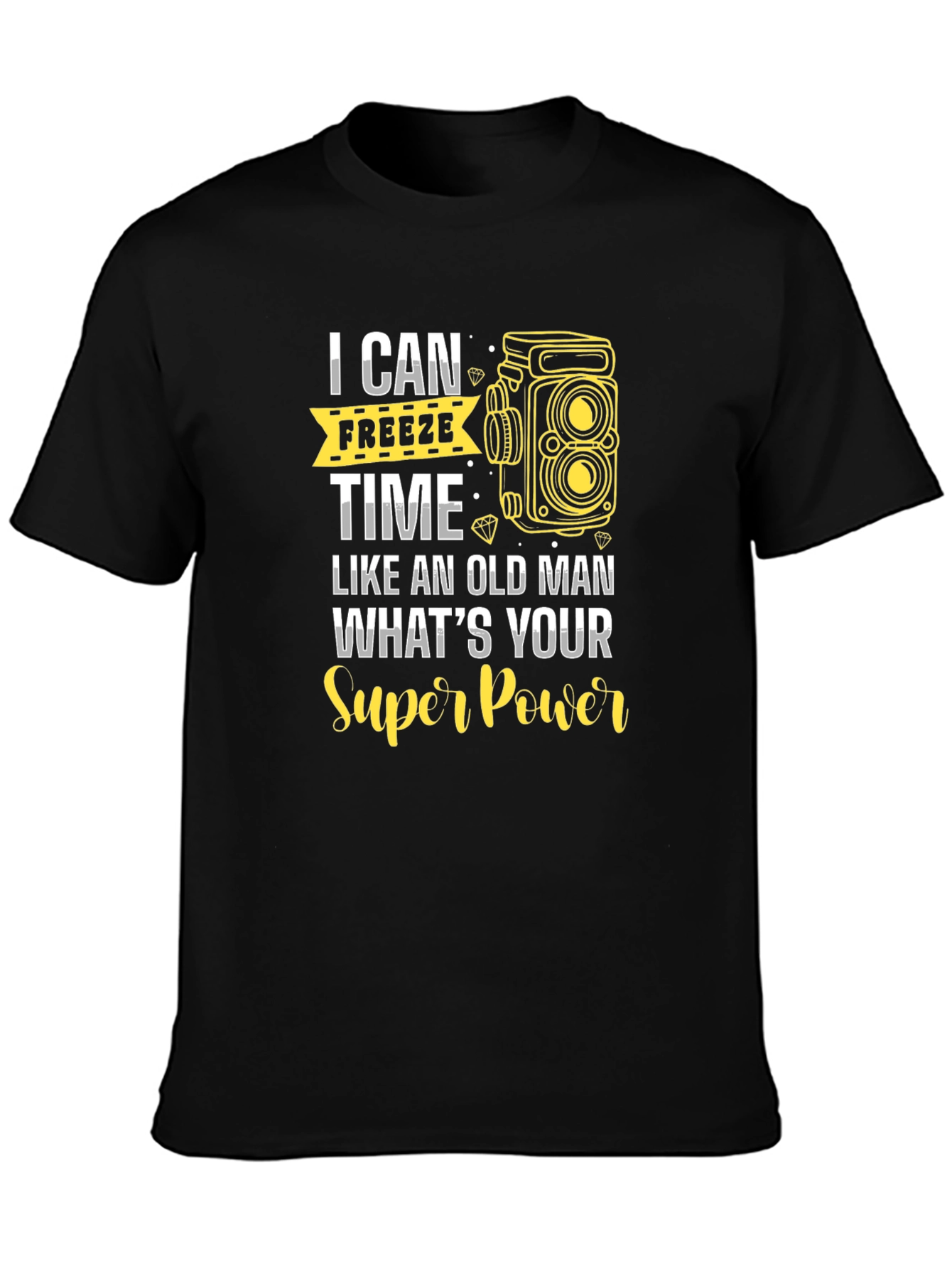 Freeze Time T-Shirt - Camera Graphic Tee