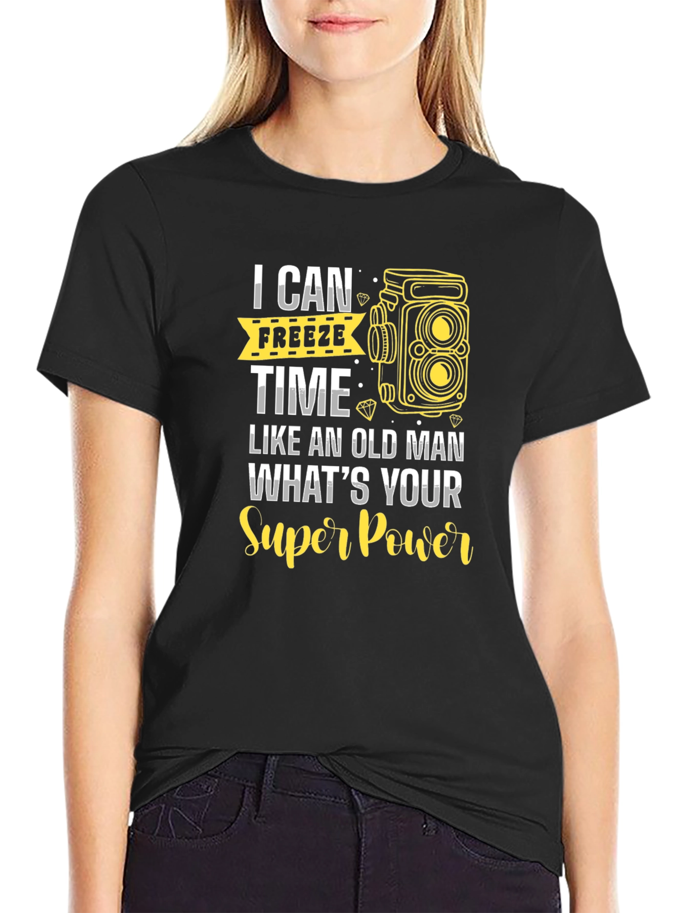 Freeze Time T-Shirt - Camera Graphic Tee