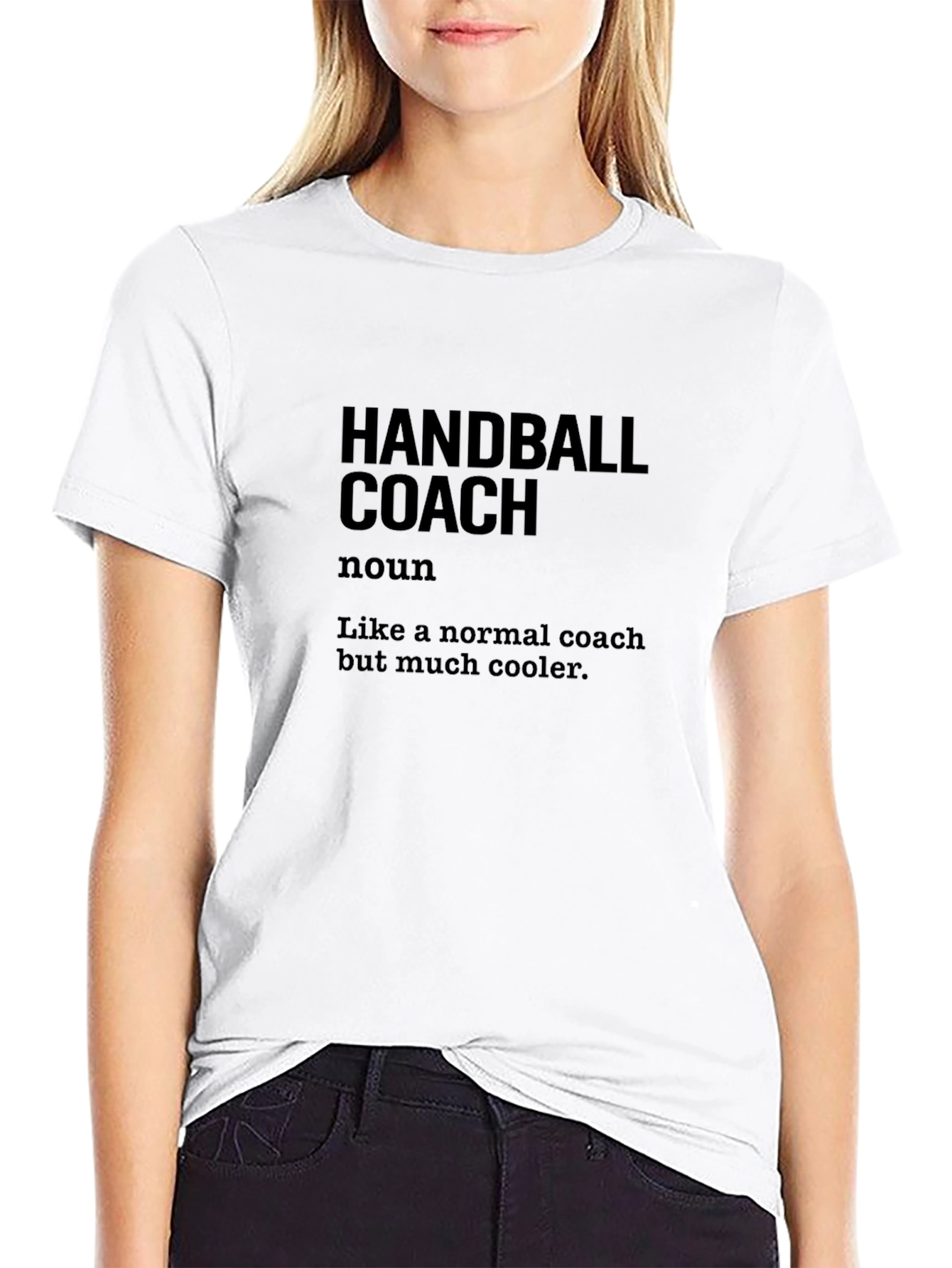 Handball Coach Definition Black T-Shirt