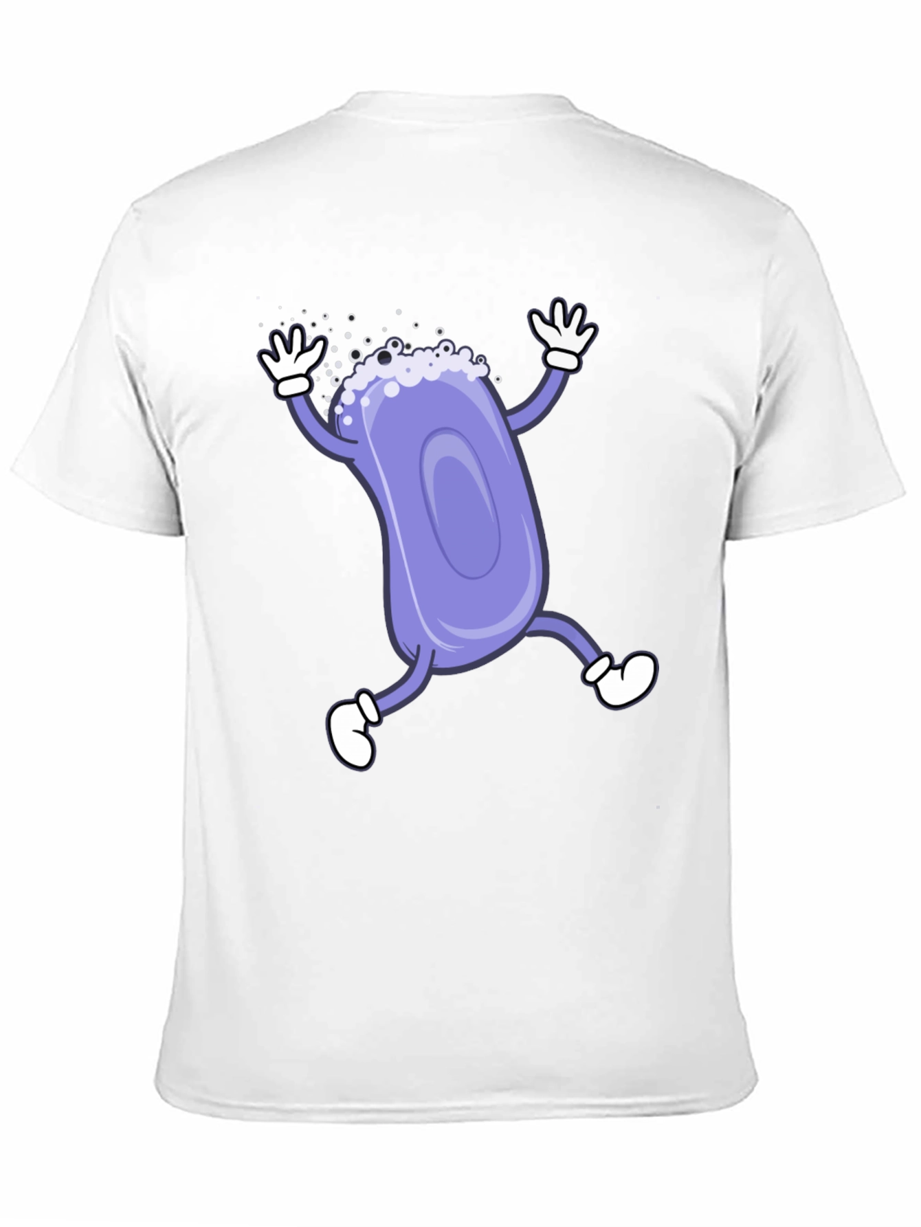 Funny Soap Cartoon Black T-Shirt