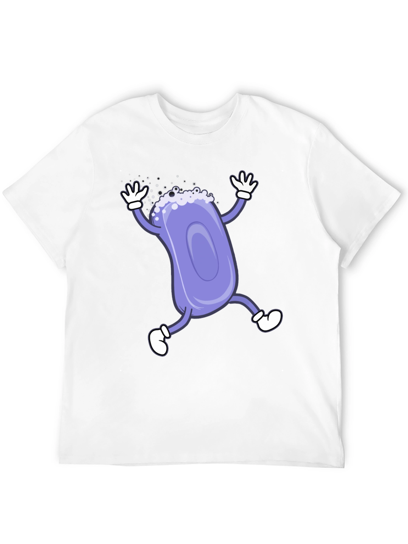 Funny Soap Cartoon Black T-Shirt