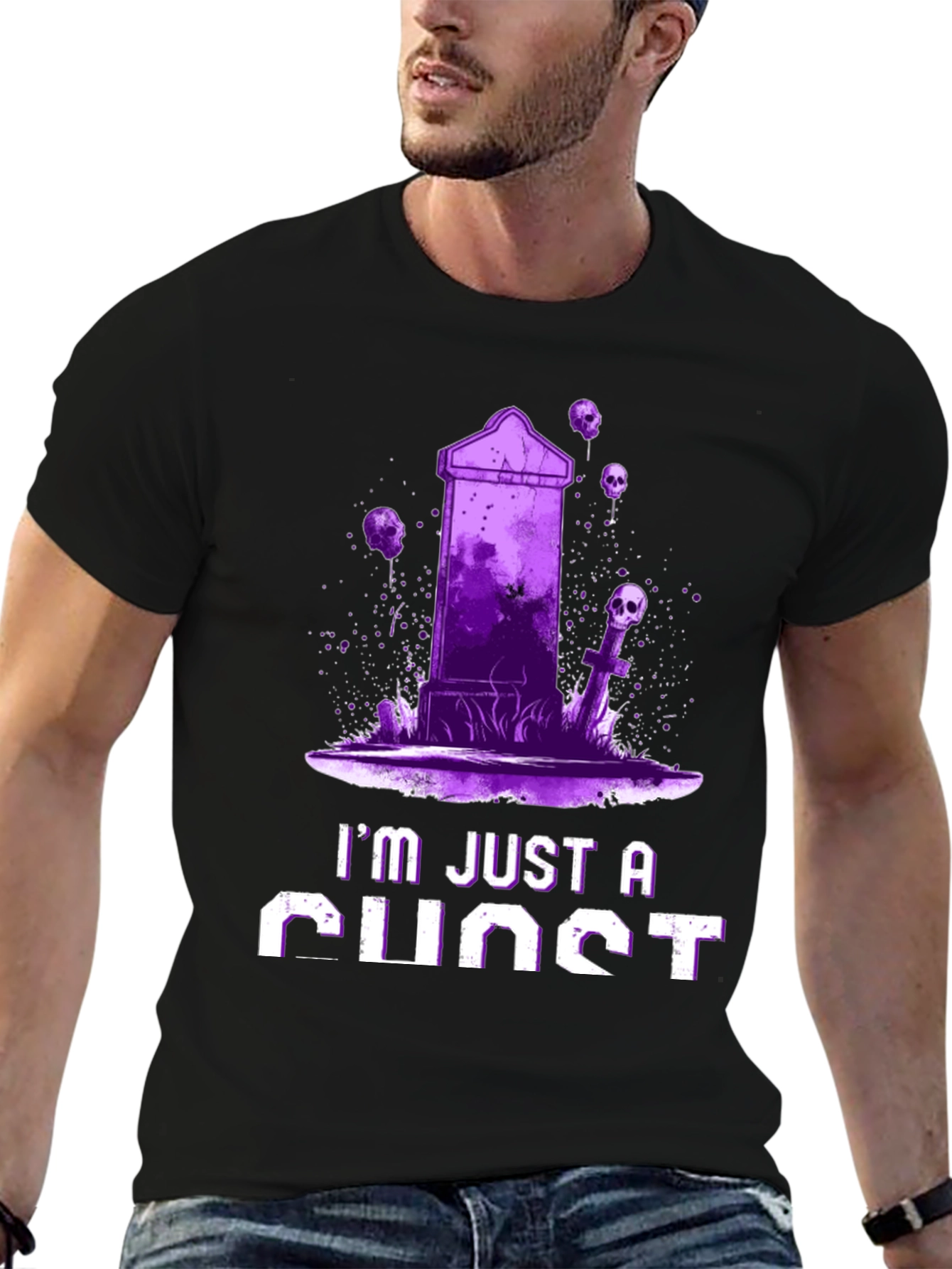 Ghost T-Shirt - Im Just a Ghost Graphic Tee