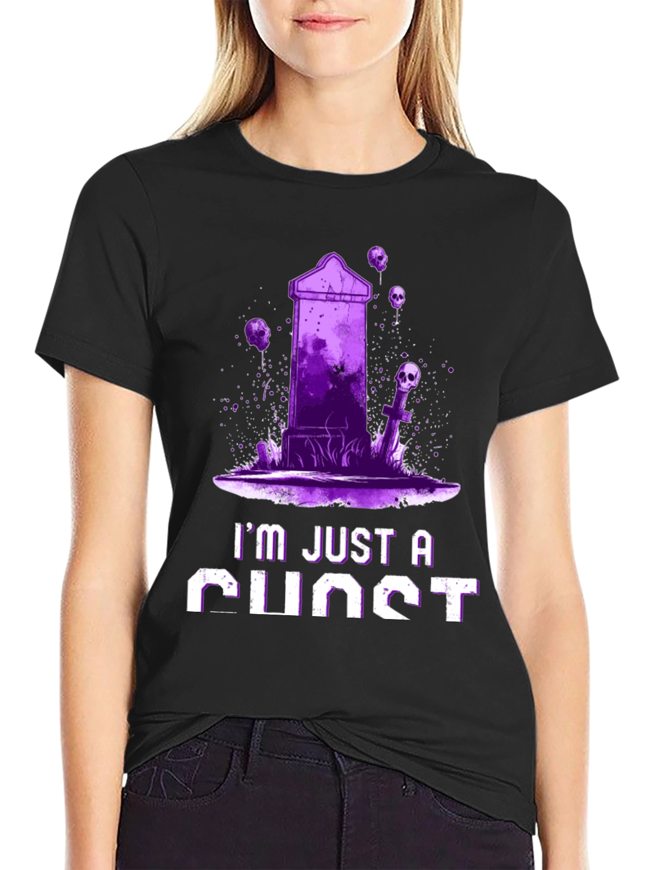 Ghost T-Shirt - Im Just a Ghost Graphic Tee