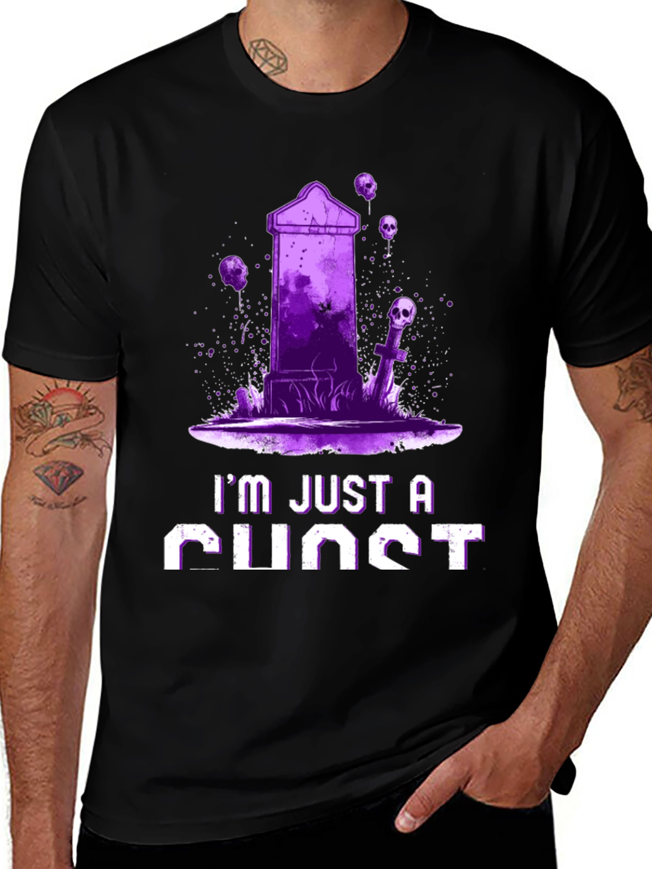 Ghost T-Shirt - Im Just a Ghost Graphic Tee