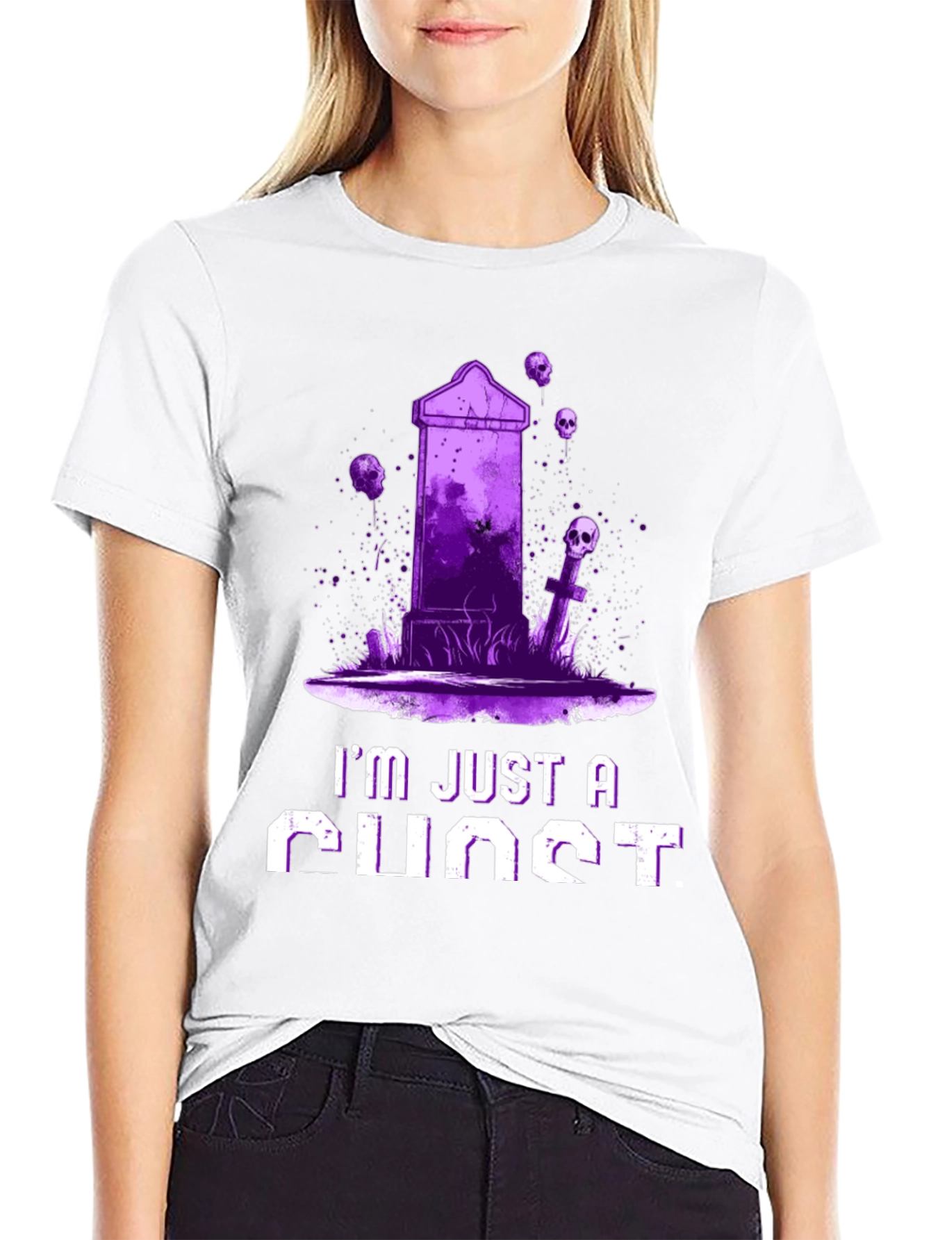Ghost T-Shirt - Im Just a Ghost Graphic Tee