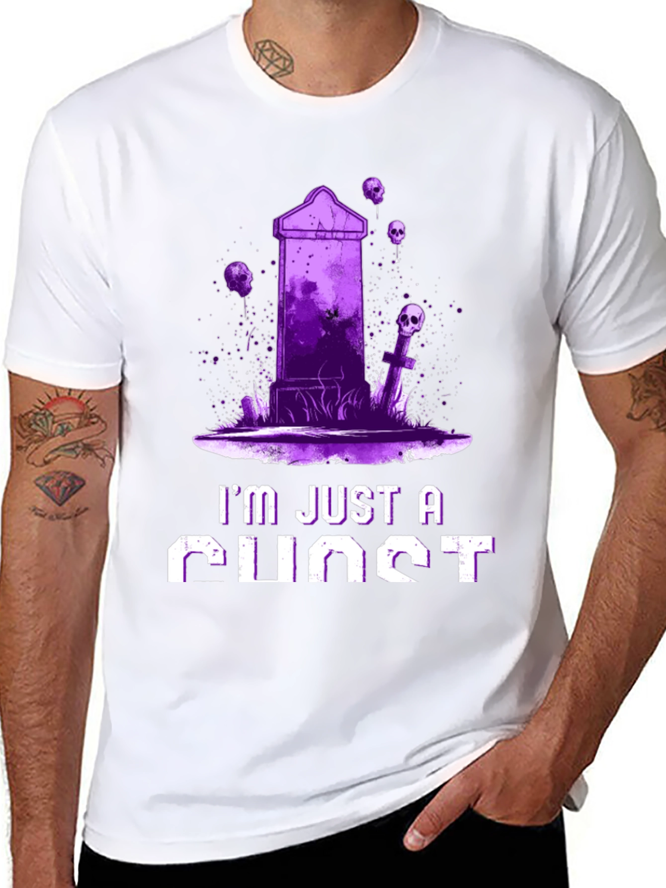 Ghost T-Shirt - Im Just a Ghost Graphic Tee