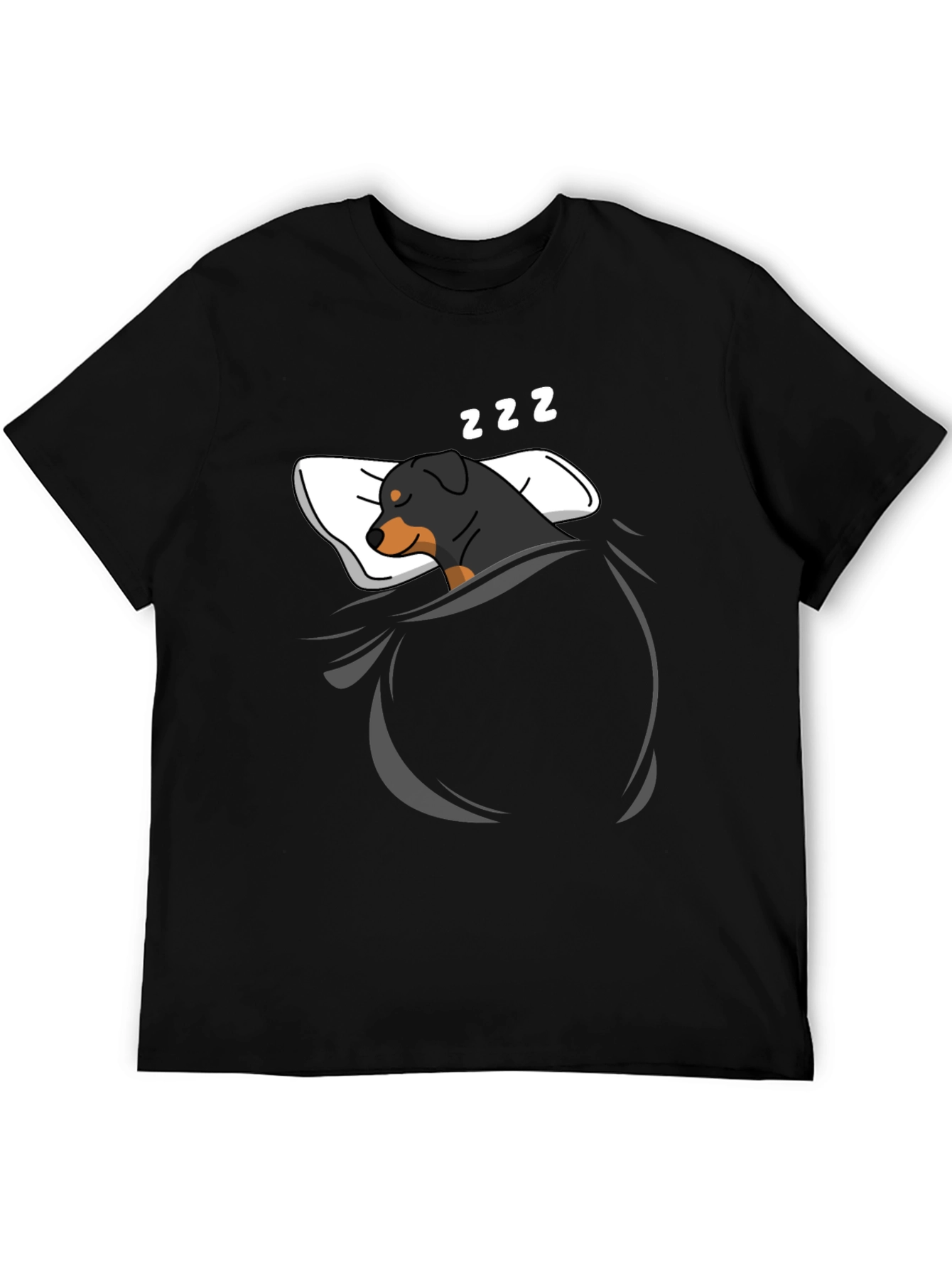 Sleeping Rottweiler Graphic T-Shirt