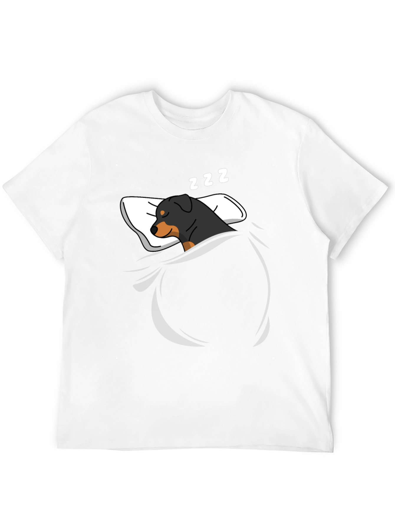 Sleeping Rottweiler Graphic T-Shirt