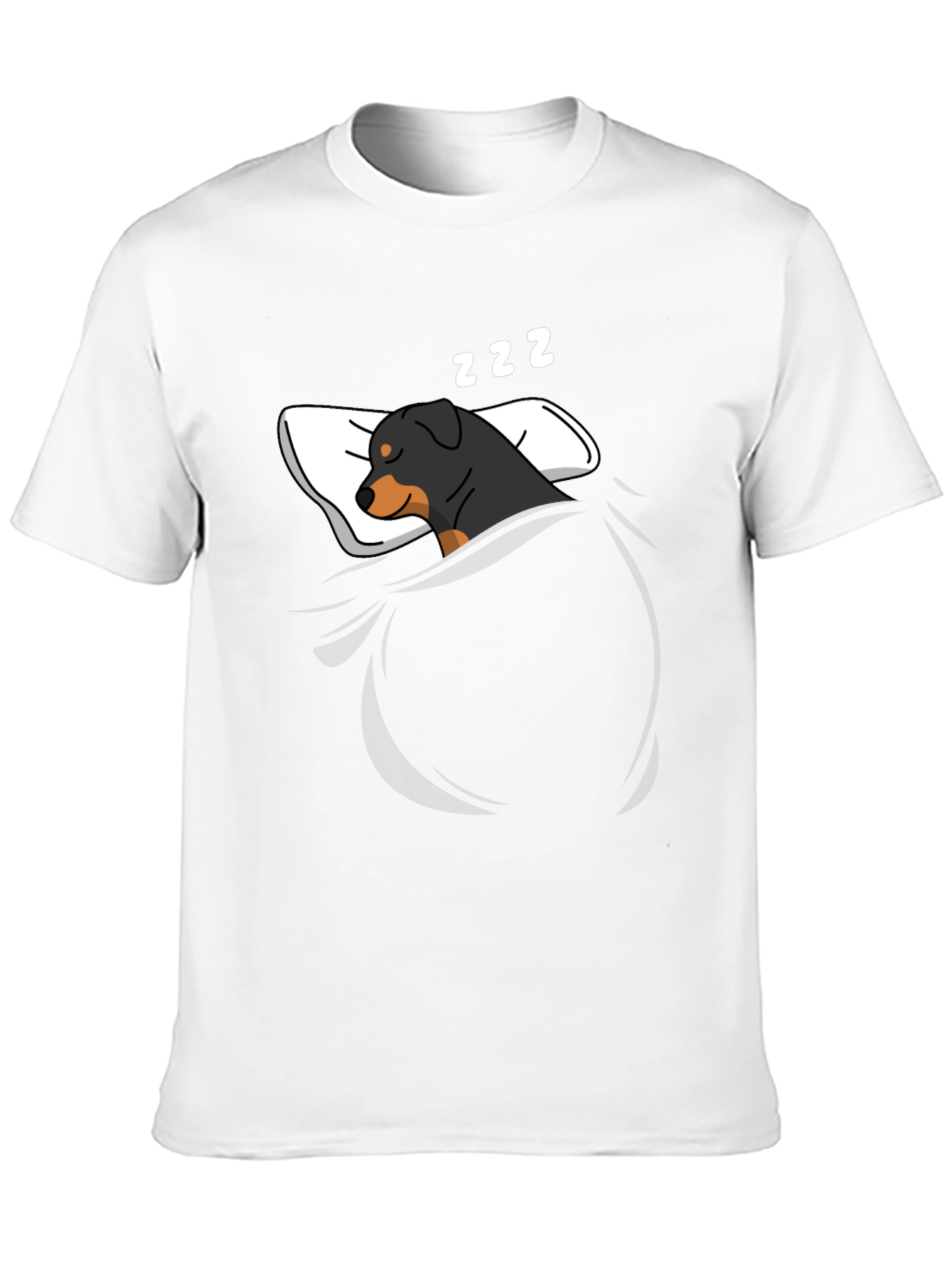 Sleeping Rottweiler Graphic T-Shirt