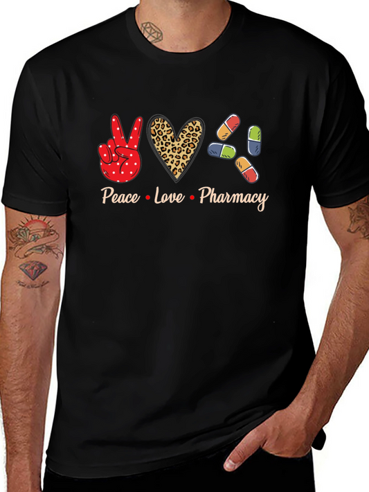 Peace Love Pharmacy Graphic T-Shirt