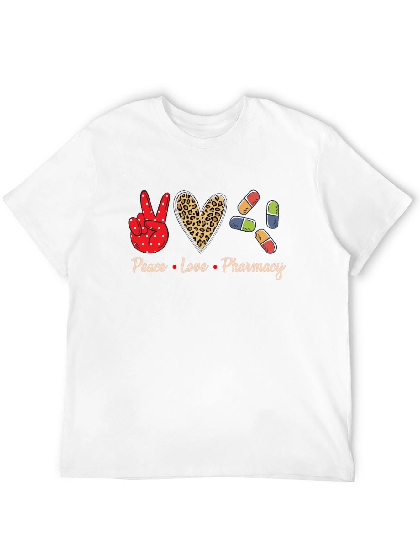Peace Love Pharmacy Graphic T-Shirt